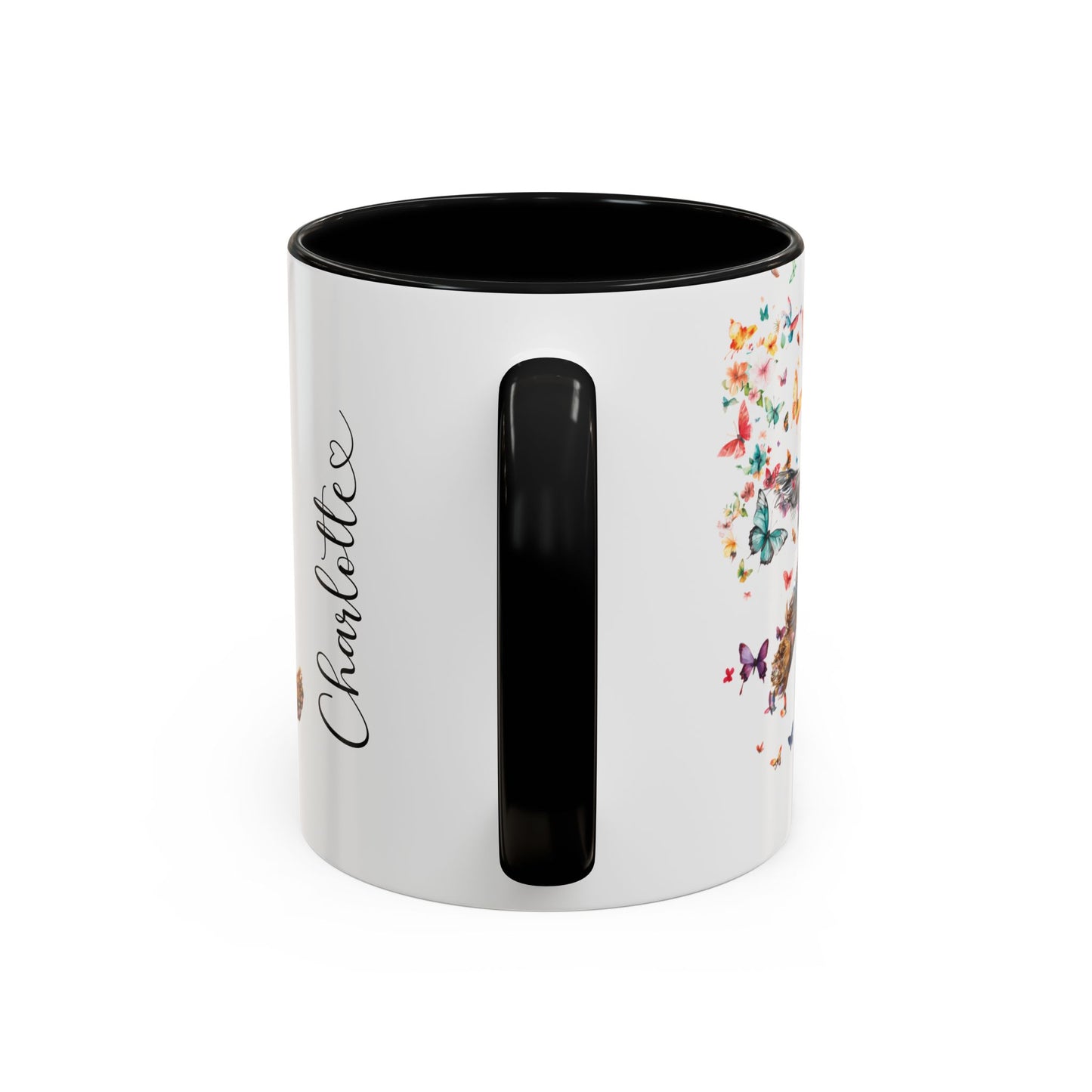 English Cocker Spaniel Personalized Accent Mugs, 11oz