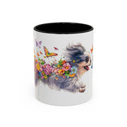 Peekingese #2 Personalized Accent Mugs, 11oz