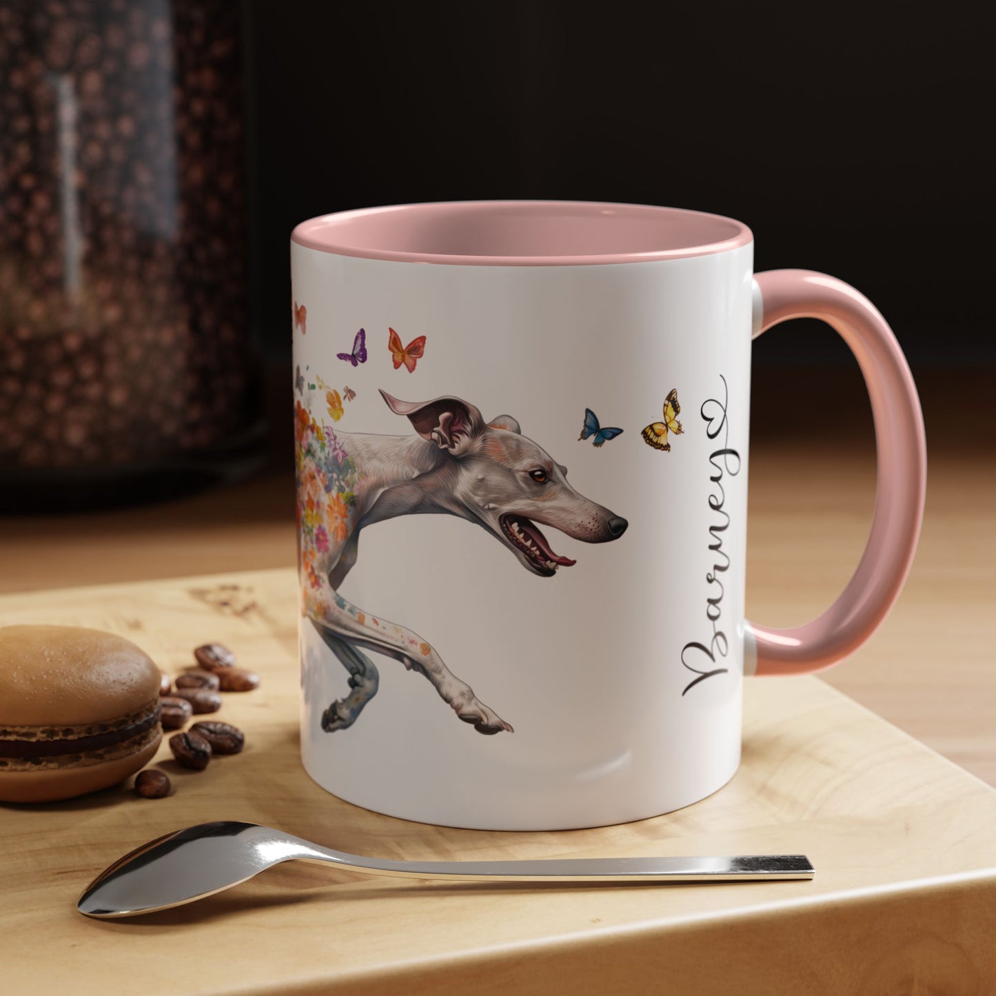 Whippet Personalized Accent Mugs, 11oz