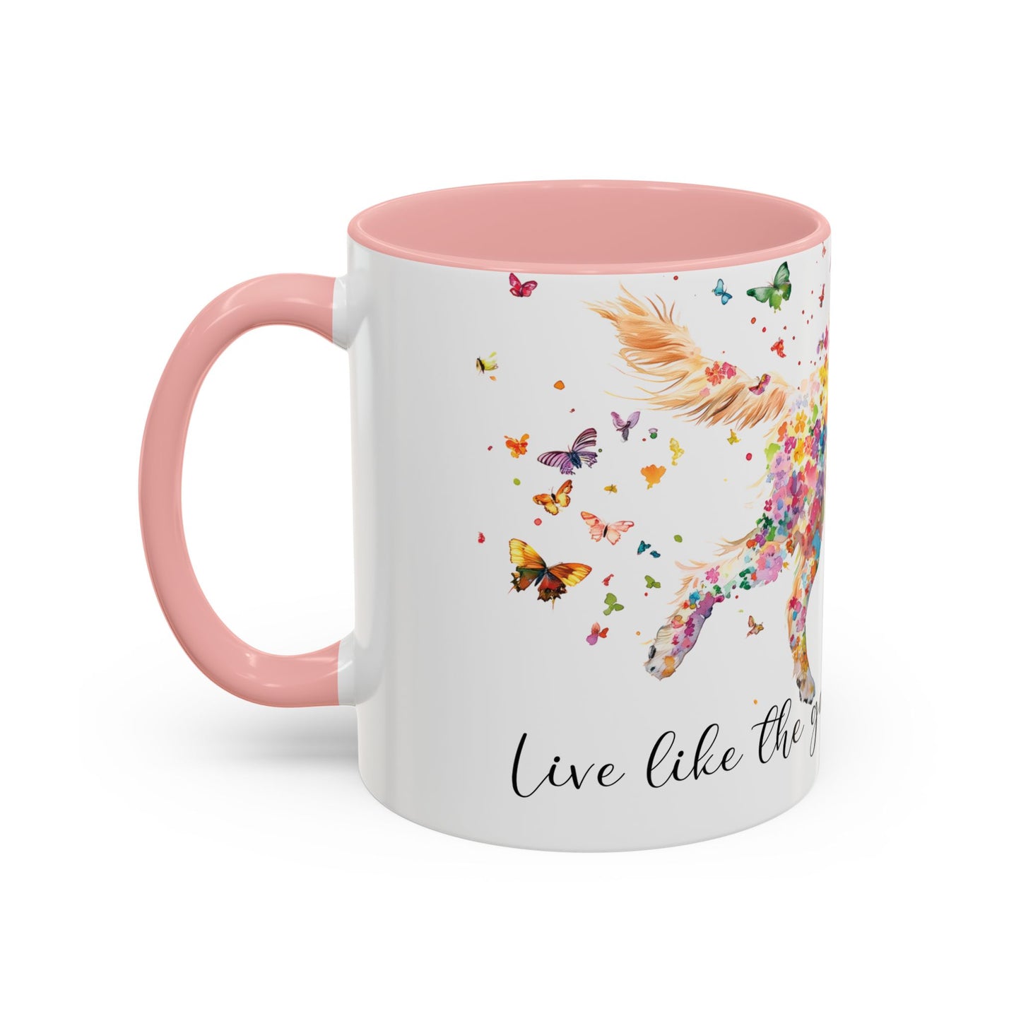 Golden Retriever #1 “Live like the gate was left open" Accent Mugs, 11oz