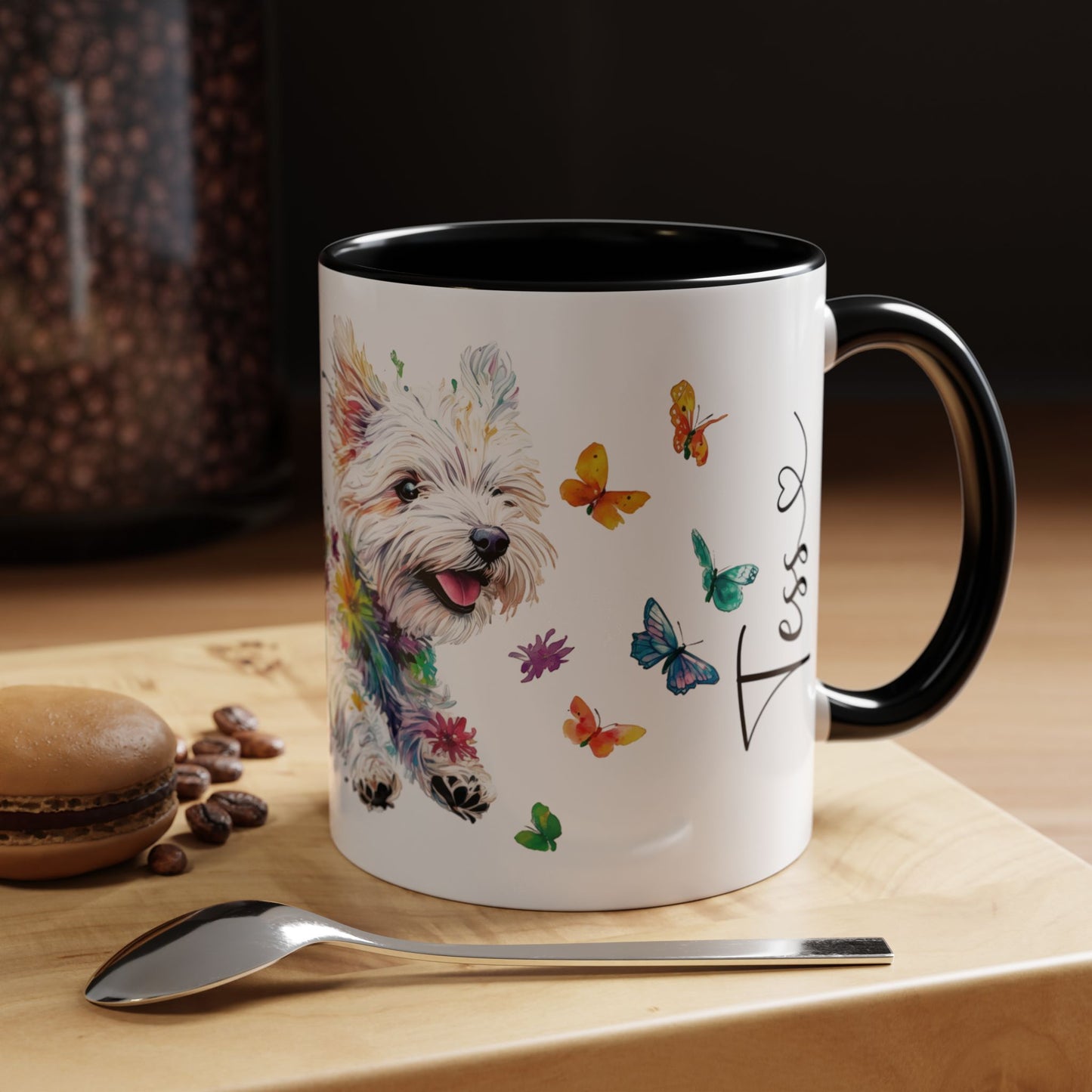West Highland Terrier Personalized Accent Mugs, 11oz