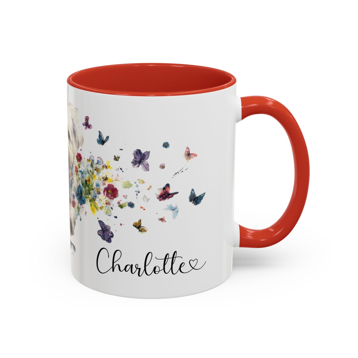 Maltipoo Personalized Accent Mugs, 11oz
