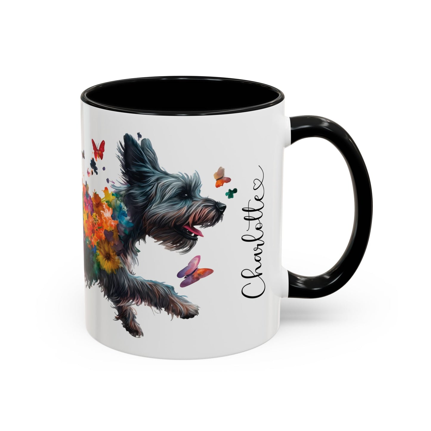 Scottish Terrier Personalized Accent Mugs, 11oz