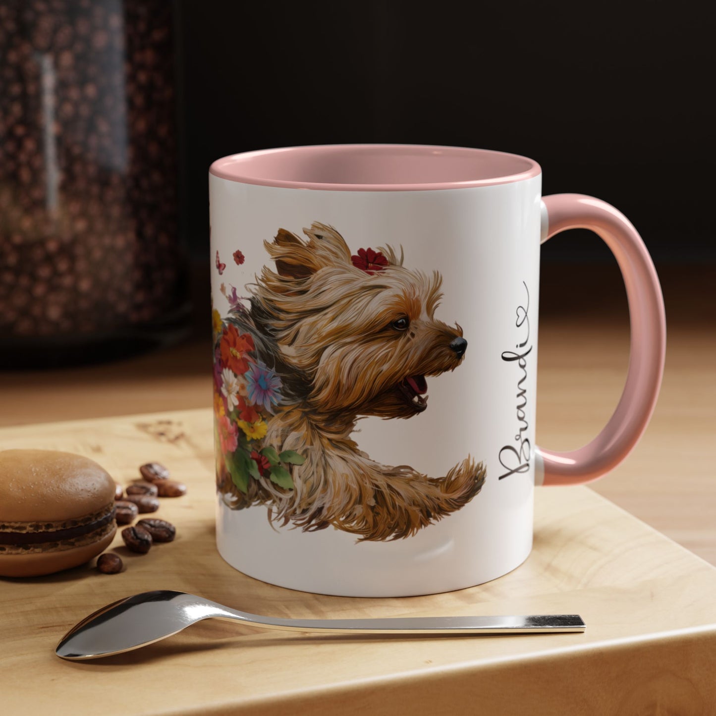 Silky Terrier Personalized Accent Mugs, 11oz