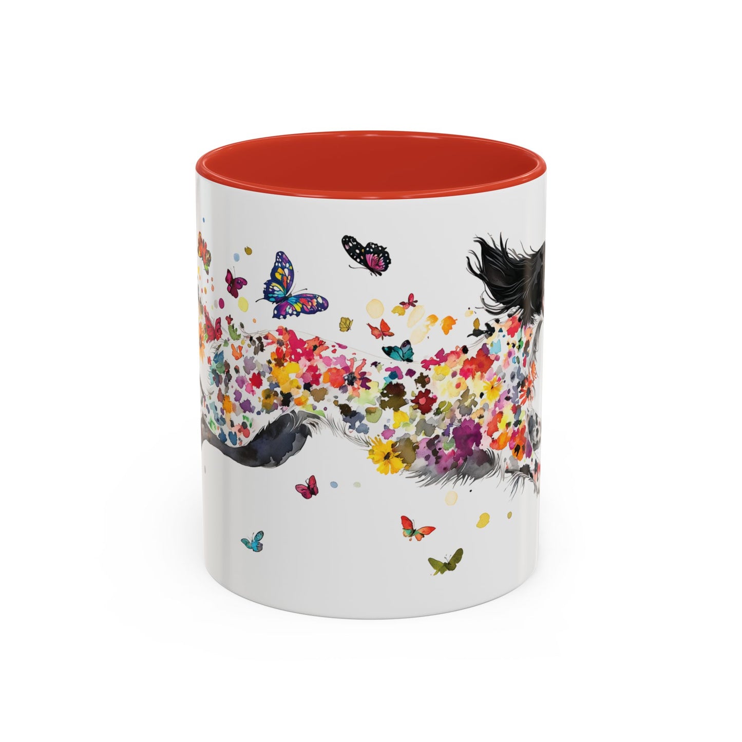 English Setter #3 Personalized Accent Mugs, 11oz