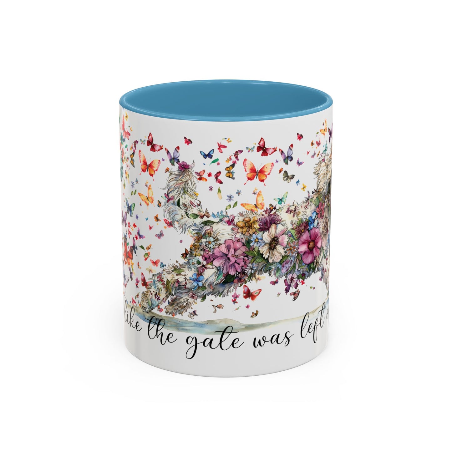 Golden Doodle #2 "Live like the gate was left open" Accent Mugs, 11oz