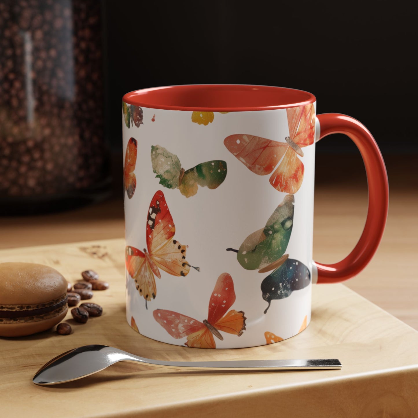 Butterfly Accent Mugs, 11oz & 15oz - USA ONLY