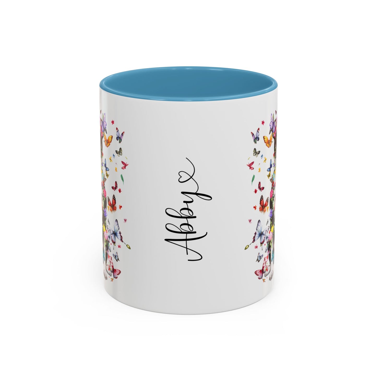 Box Terrier Personalized Colorful Accent Mugs, 11oz