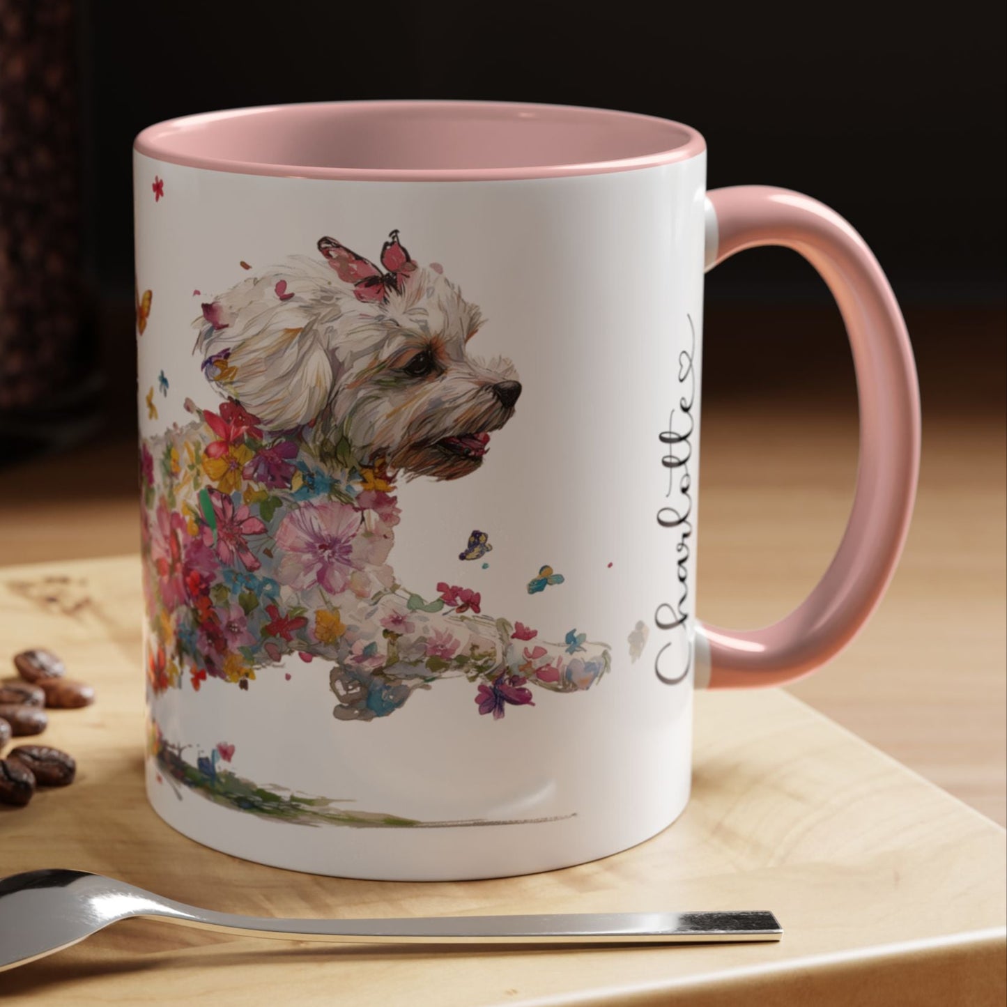 Shihpoo Personalized Accent Mugs, 11oz