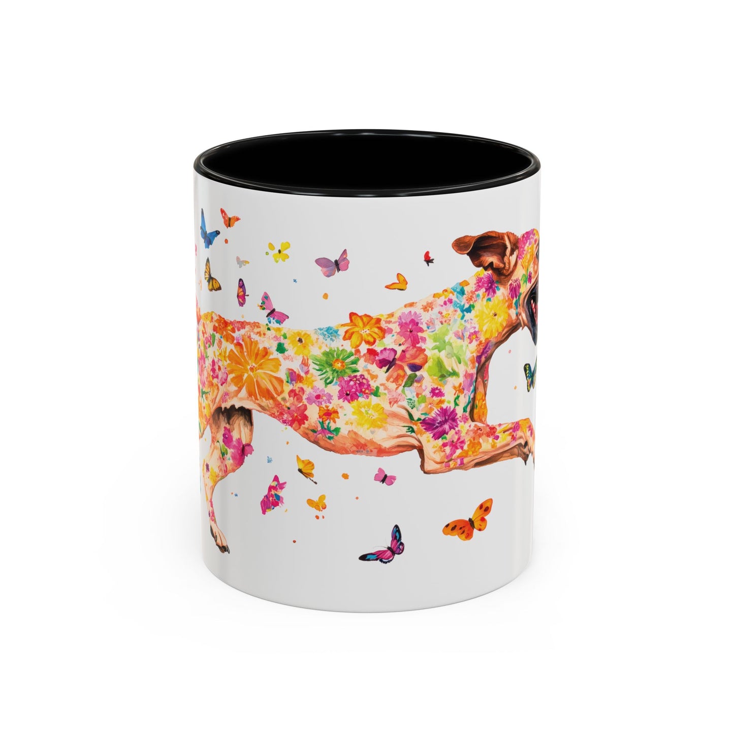 Black Mouth Cur Personalized Accent Mugs, 11oz