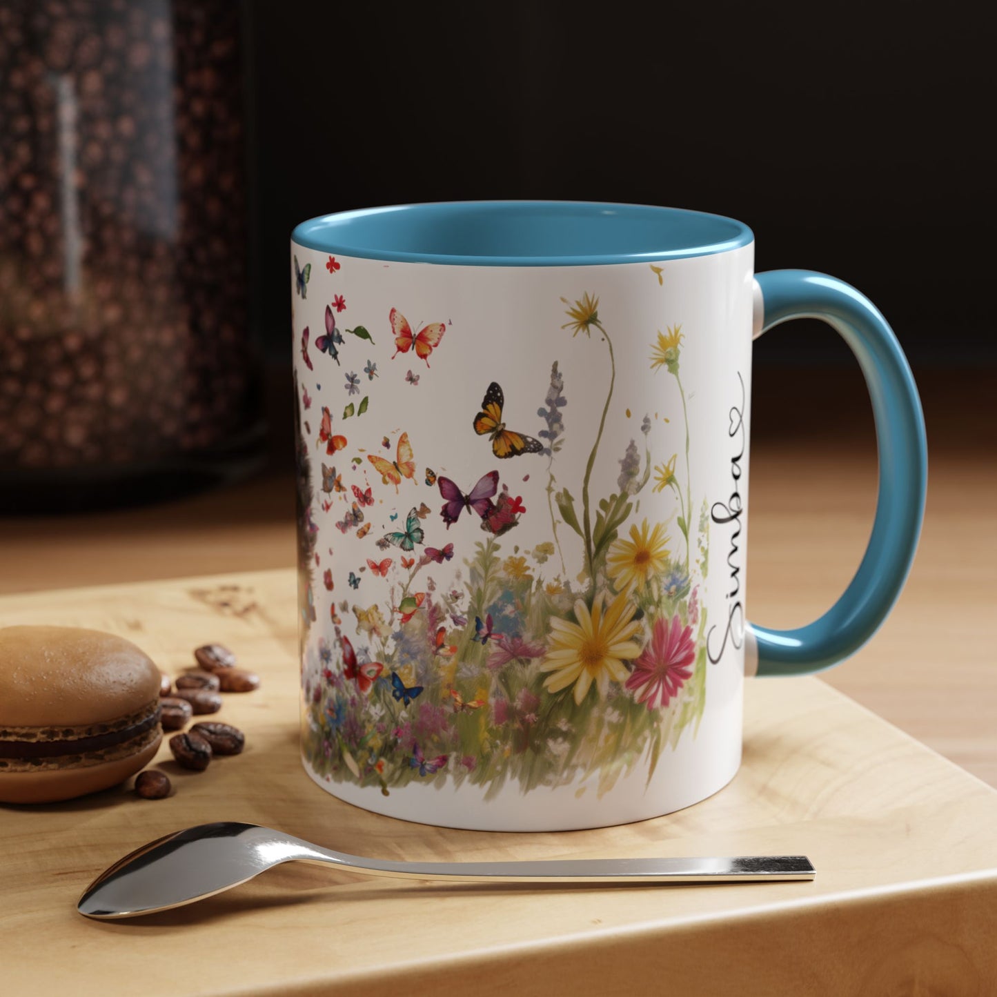 Schipperke #2 Personalized Accent Mugs, 11oz
