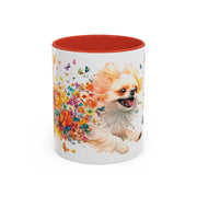 Peekingese #3 Personalized Accent Mugs, 11oz