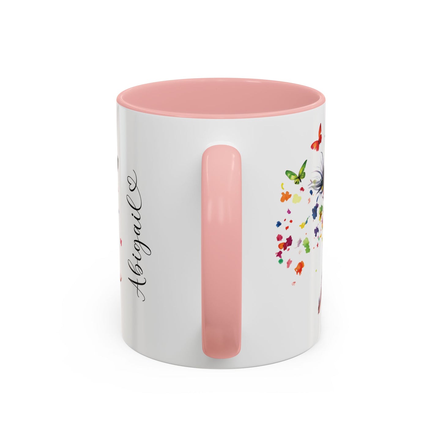 Border Collie Personalized Accent Mugs, 11oz