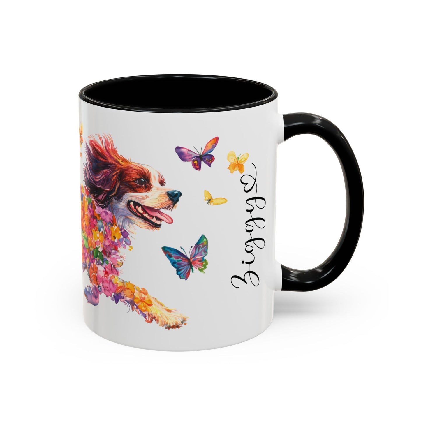 Cavalier King Charles Spaniel Personalized Accent Mugs, 11oz