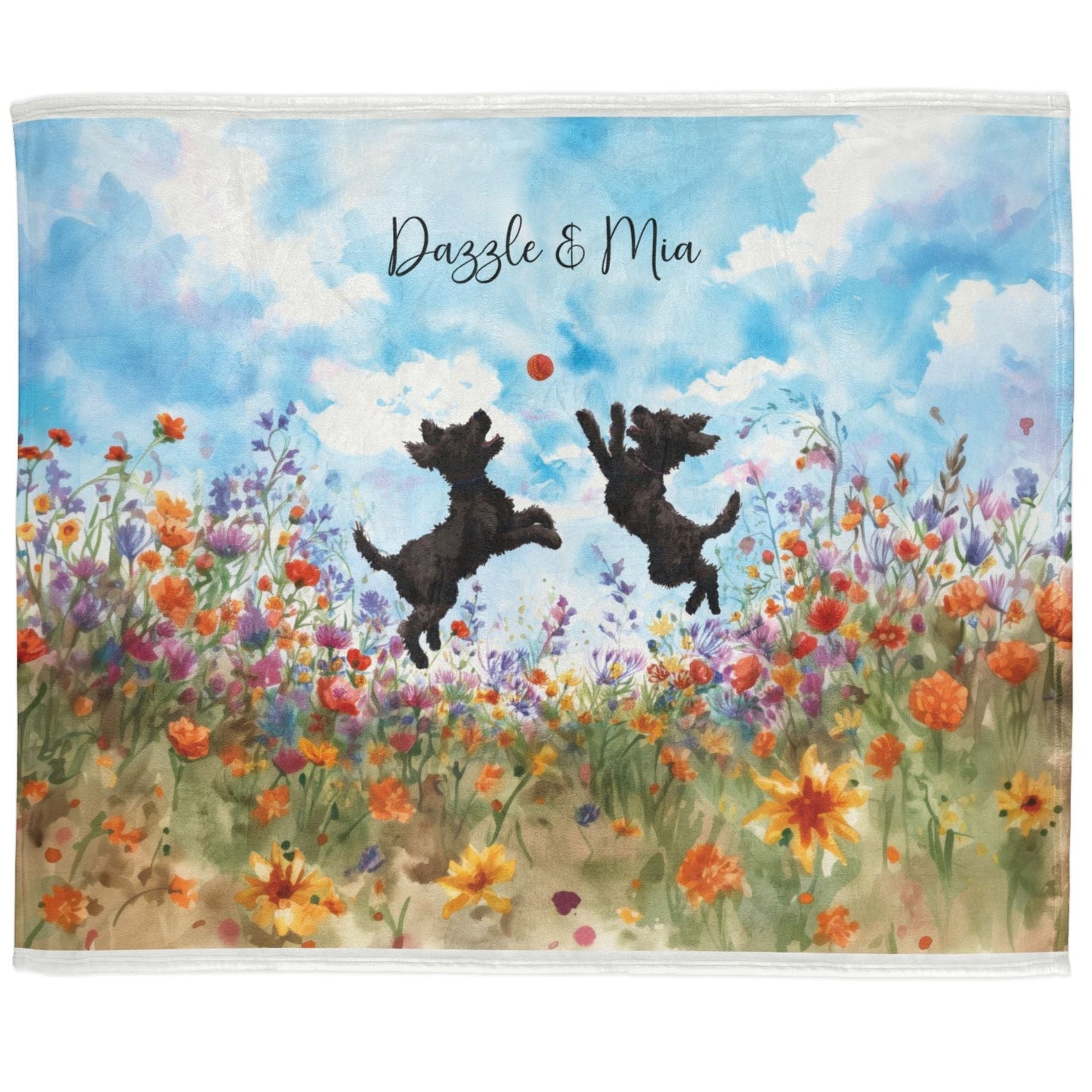 Pumi floral Personalised Blanket