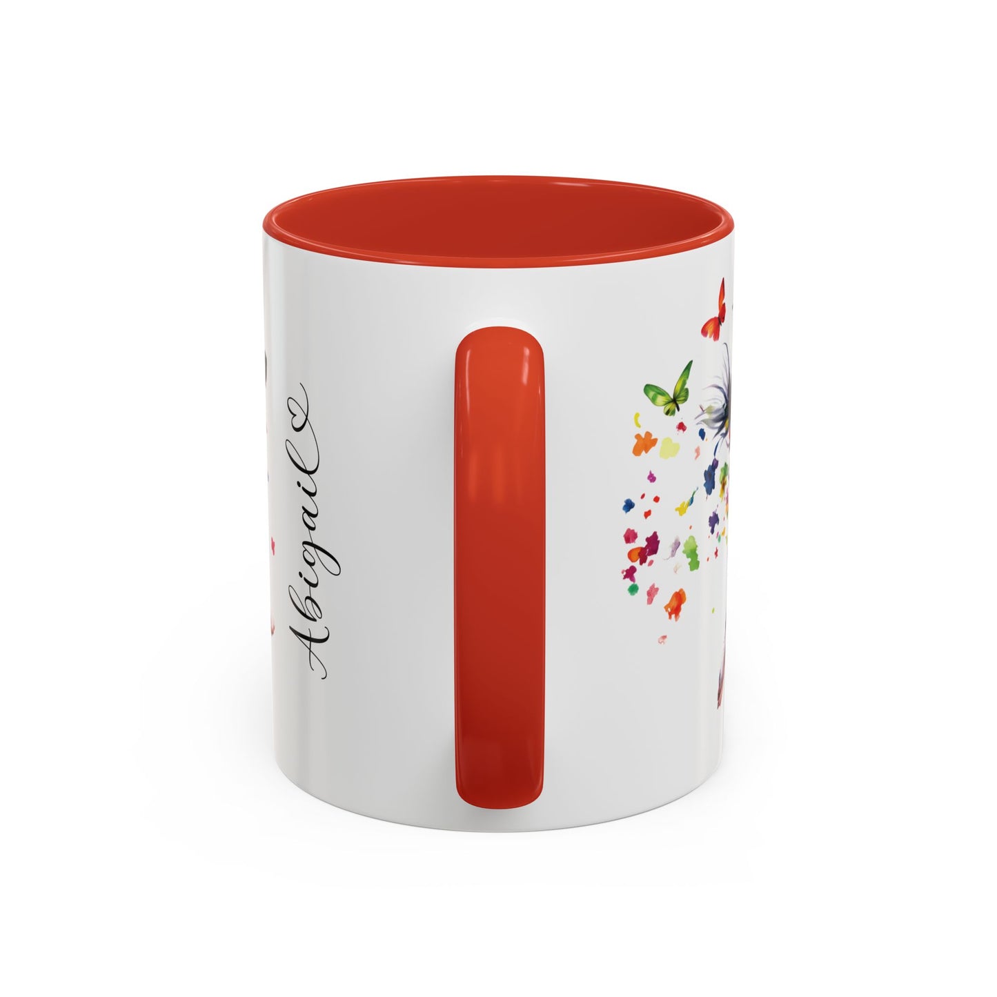 Border Collie Personalized Accent Mugs, 11oz