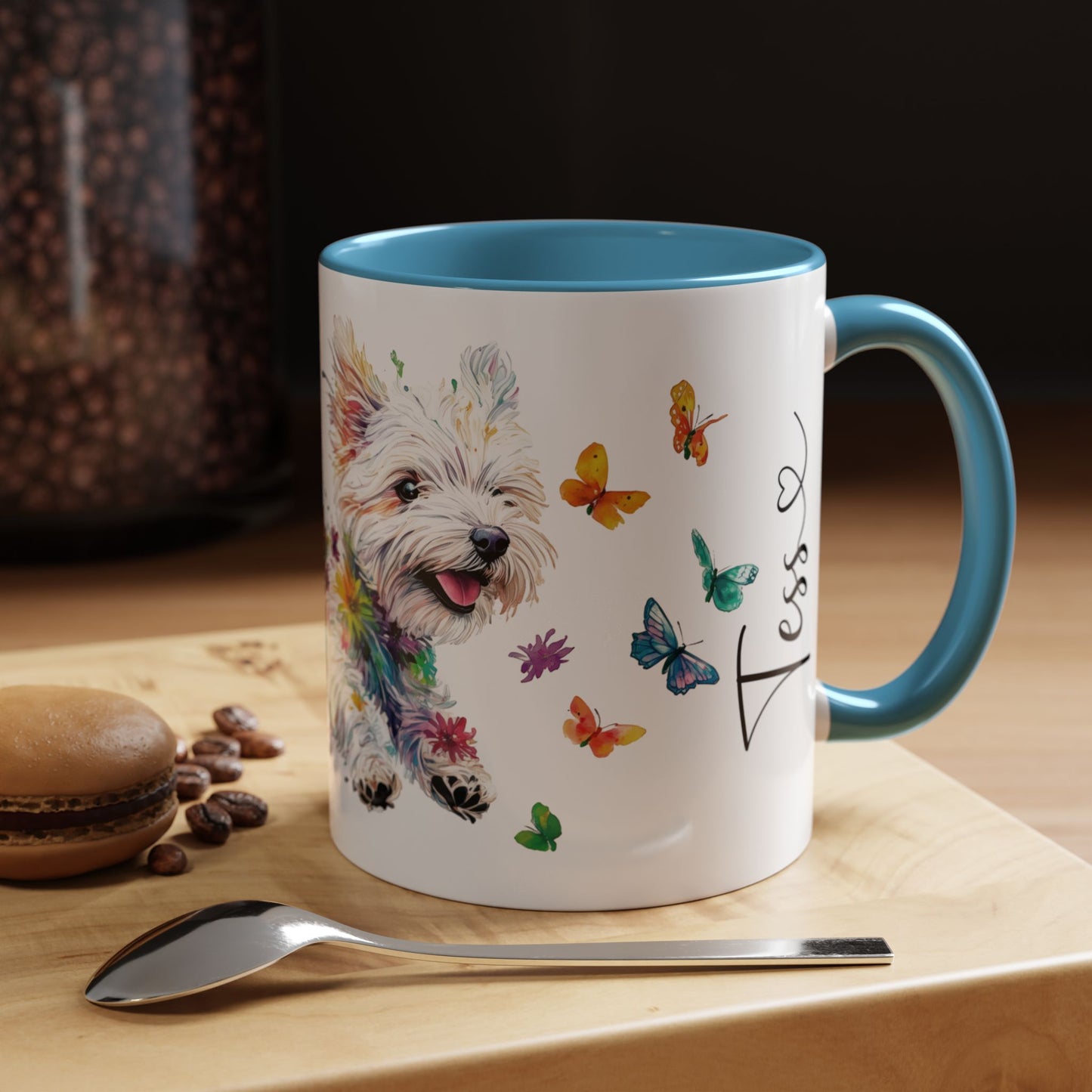West Highland Terrier Personalized Accent Mugs, 11oz