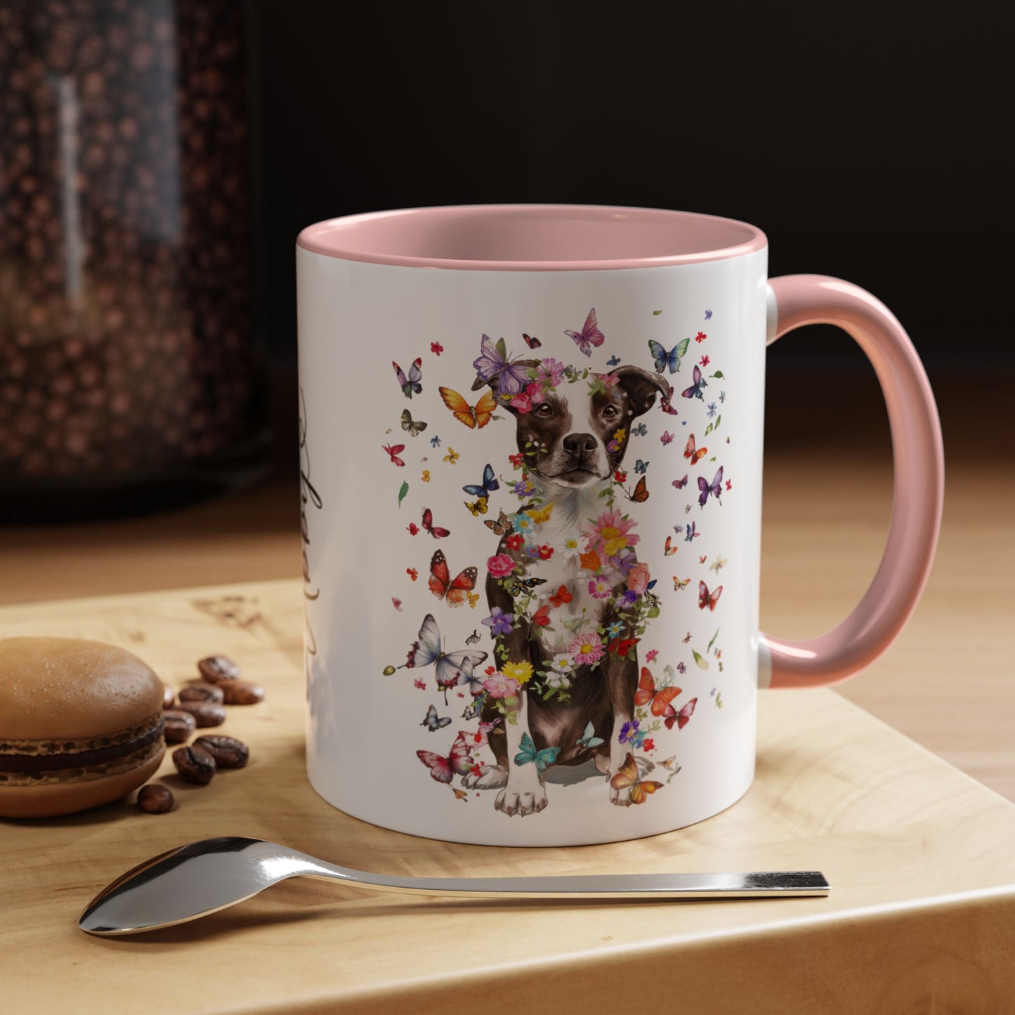 Box Terrier Personalized Colorful Accent Mugs, 11oz