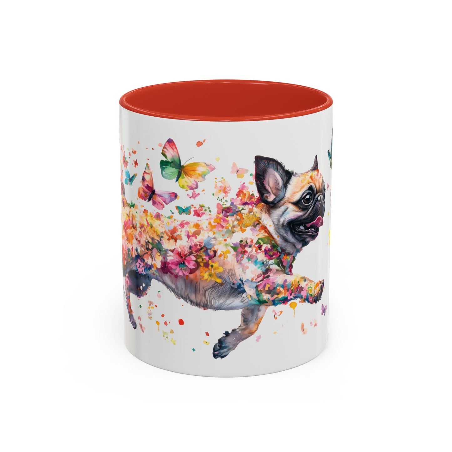 Pug Personalized Accent Mugs, 11oz