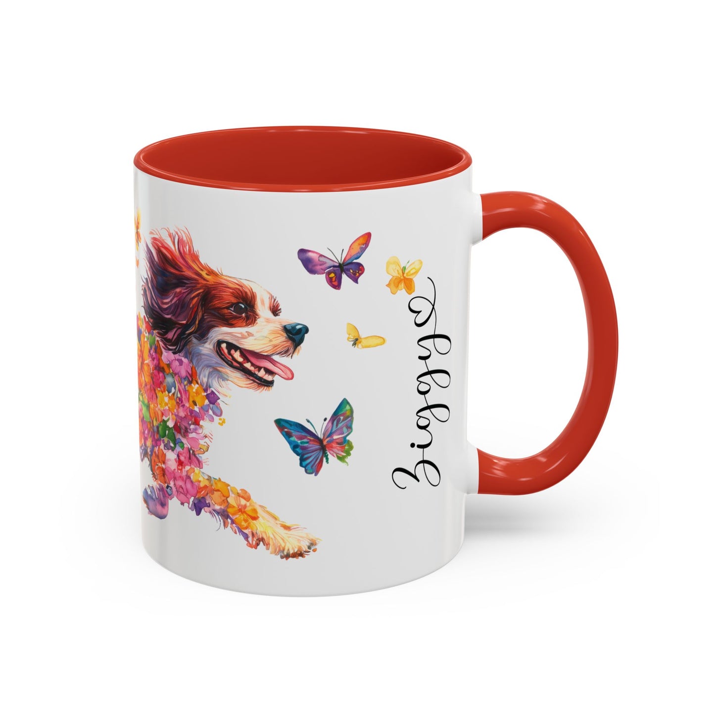 Cavalier King Charles Spaniel Personalized Accent Mugs, 11oz