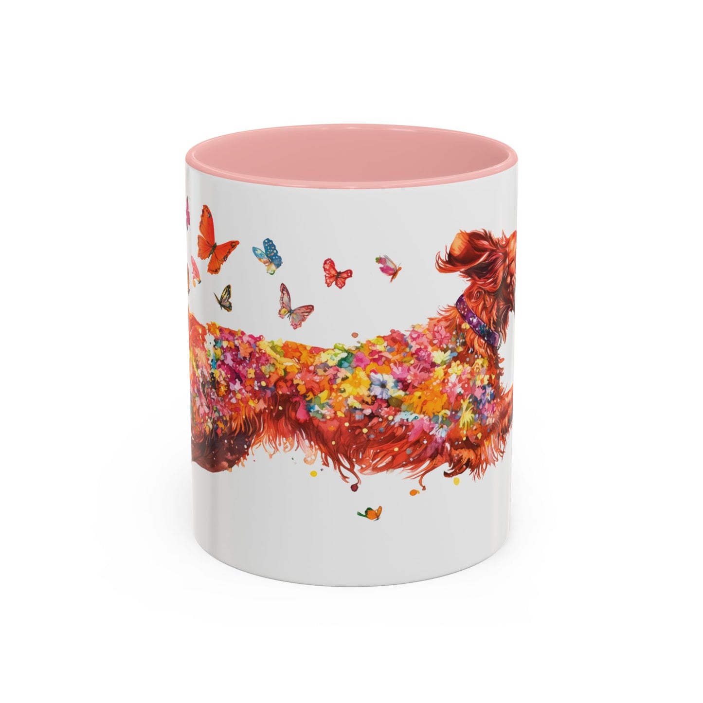 Irish Setter Personalized Accent Mugs, 11oz