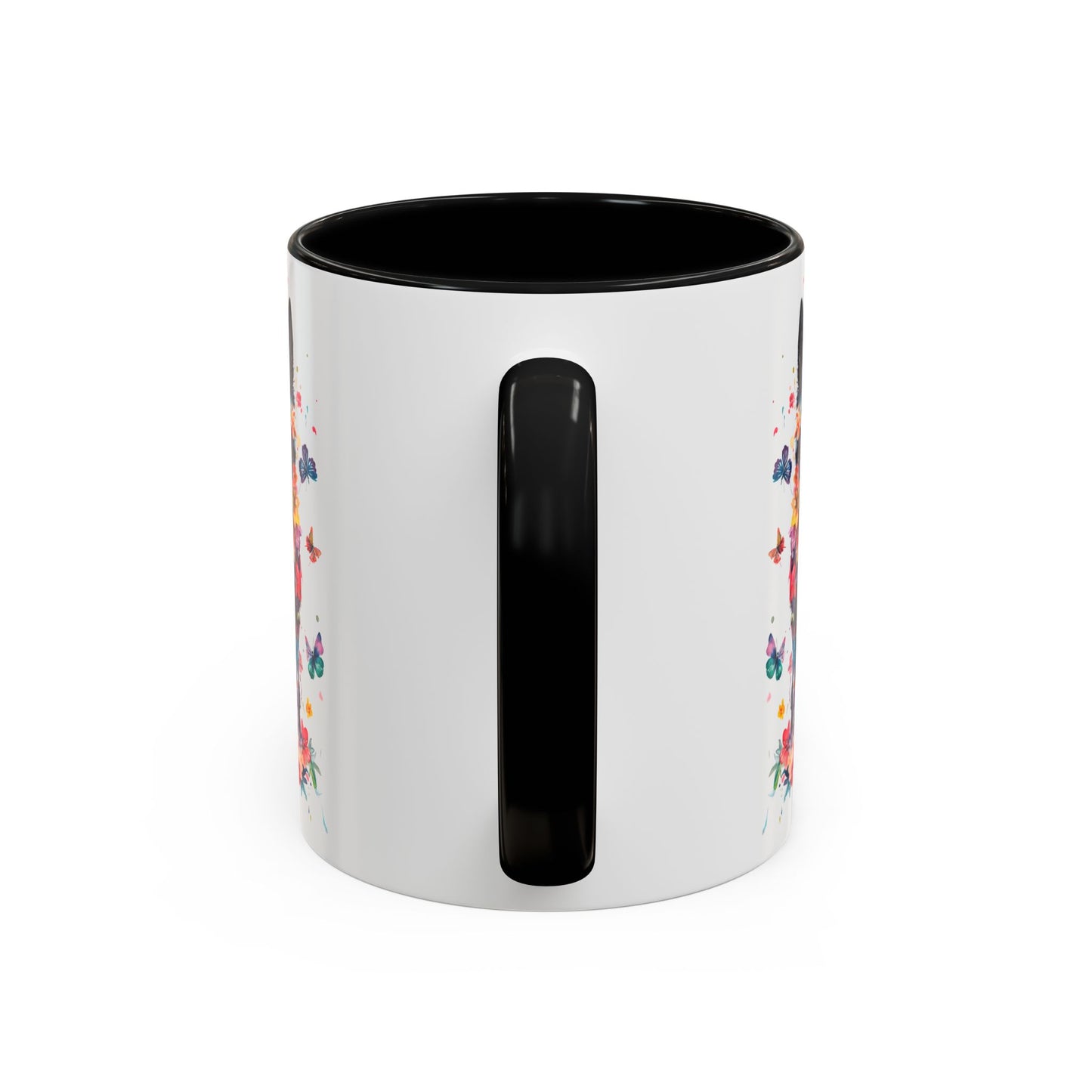 Black Shepherd Personalized Colorful Accent Mugs, 11oz