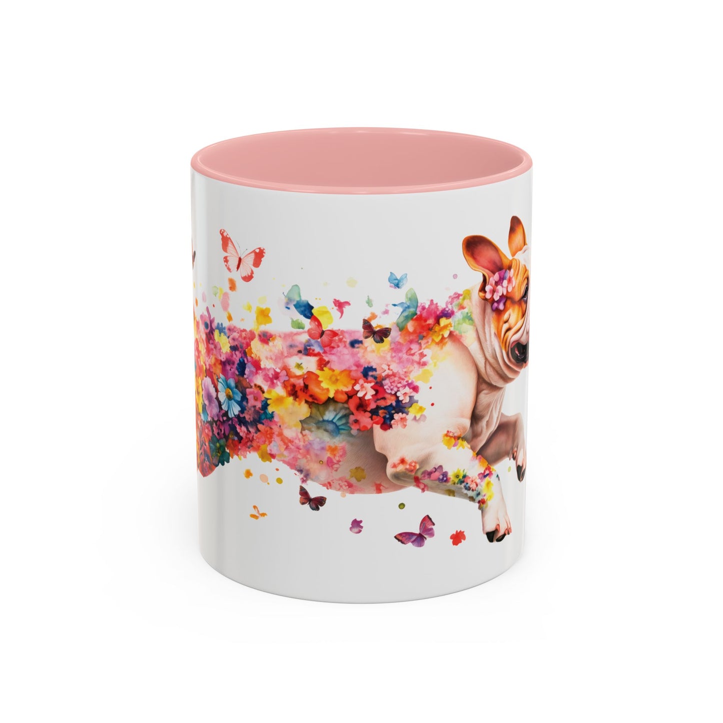 British/English Bulldog Personalized Accent Mugs, 11oz