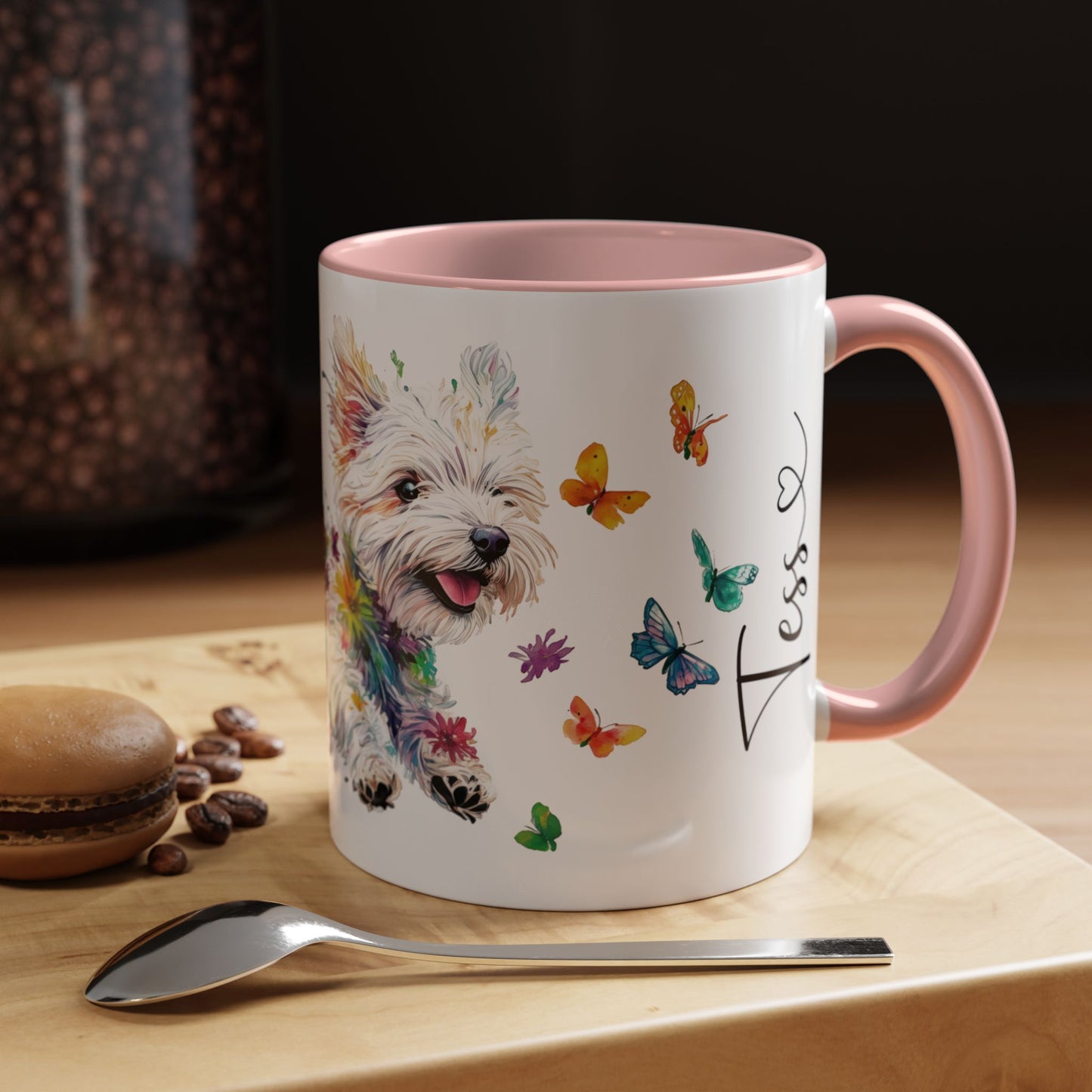West Highland Terrier Personalized Accent Mugs, 11oz