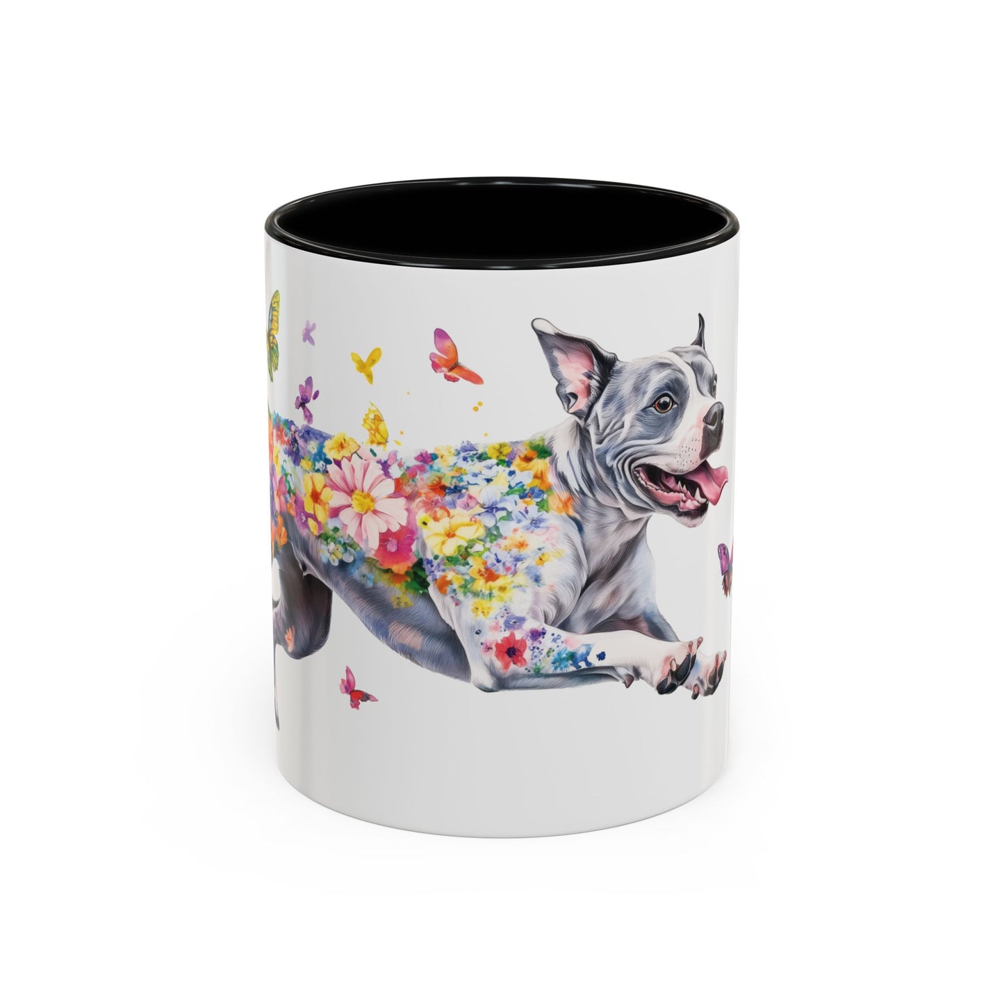 Staffordshire Terrier Personalized Accent Mugs, 11oz