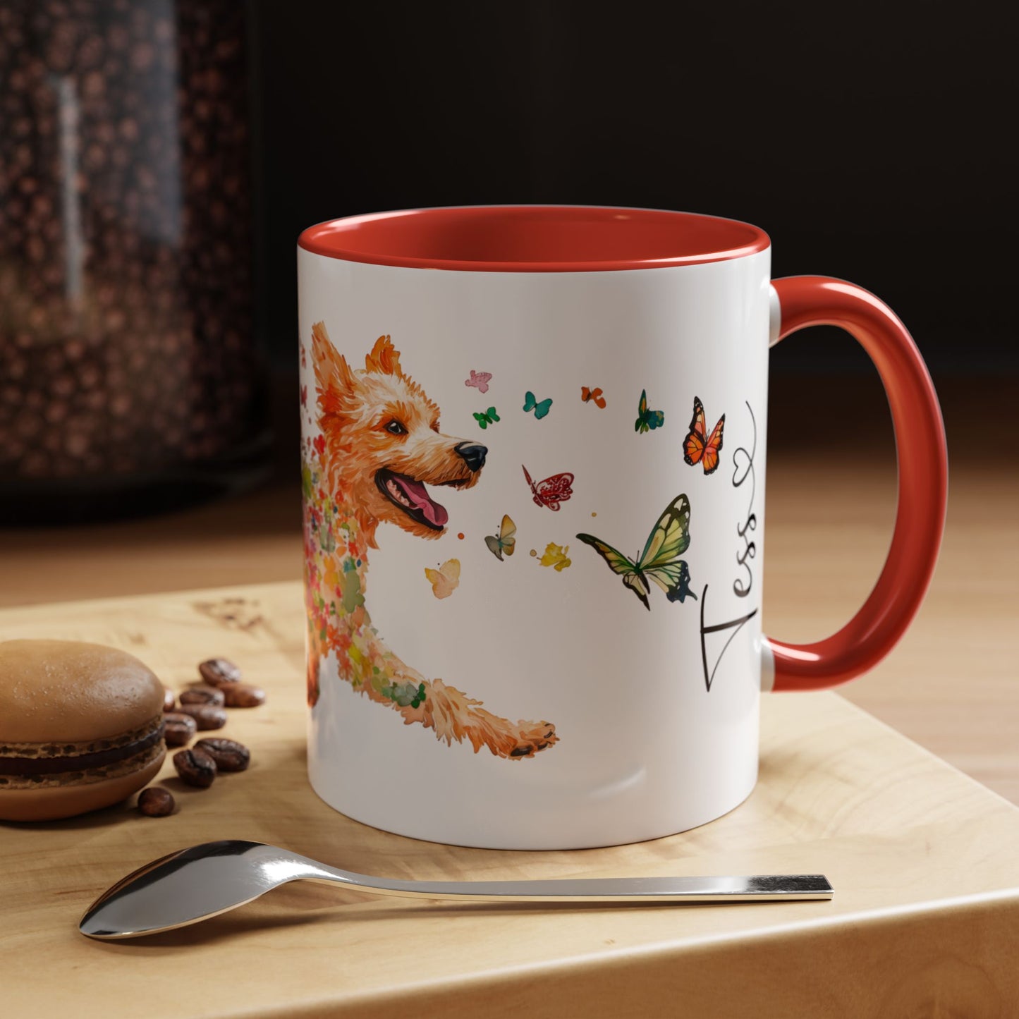 Golden Doodle/Groodle #2 Personalized Colorful Accent Mugs, 11oz