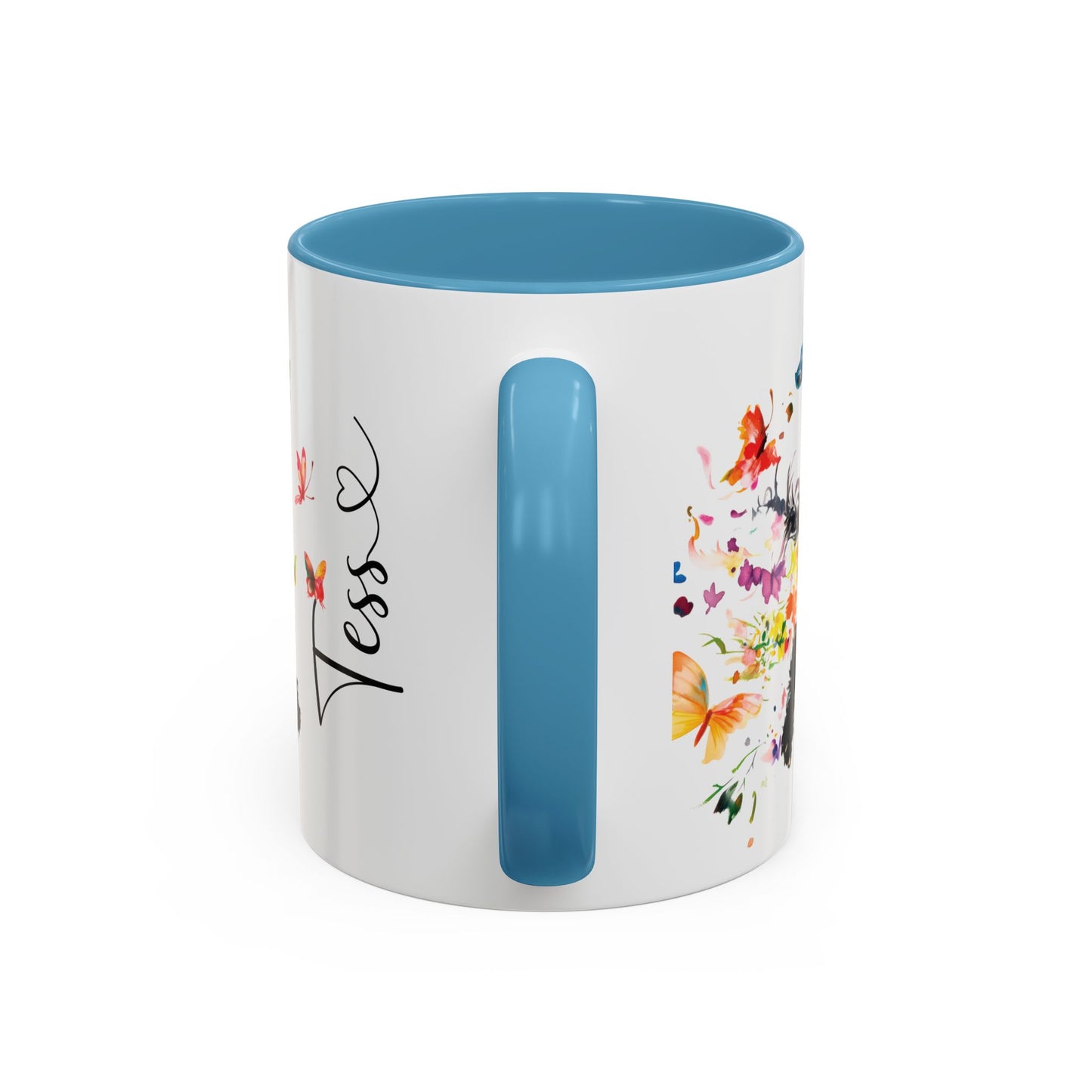 Poodle #2 Personalized Accent Mugs, 11oz