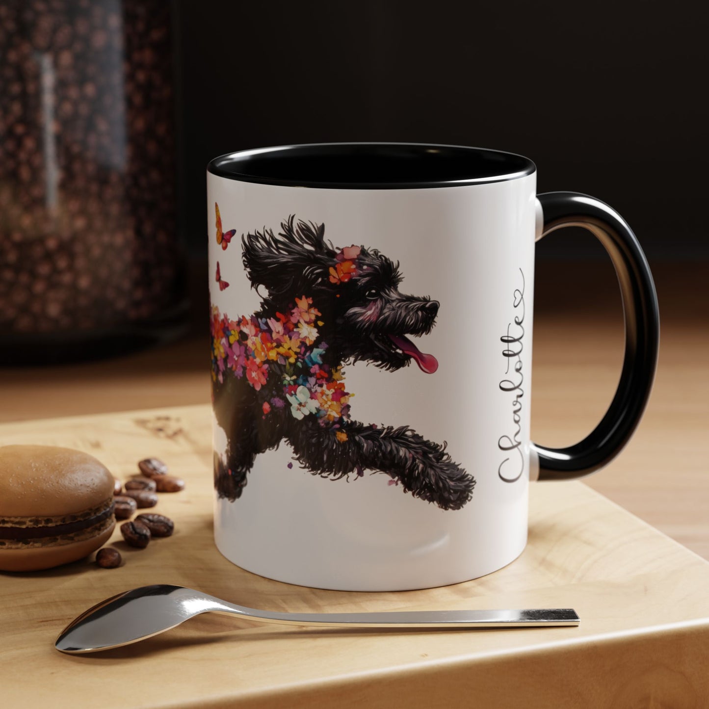 Cavoodle/Cavapoo #1 Personalized Accent Mugs, 11oz