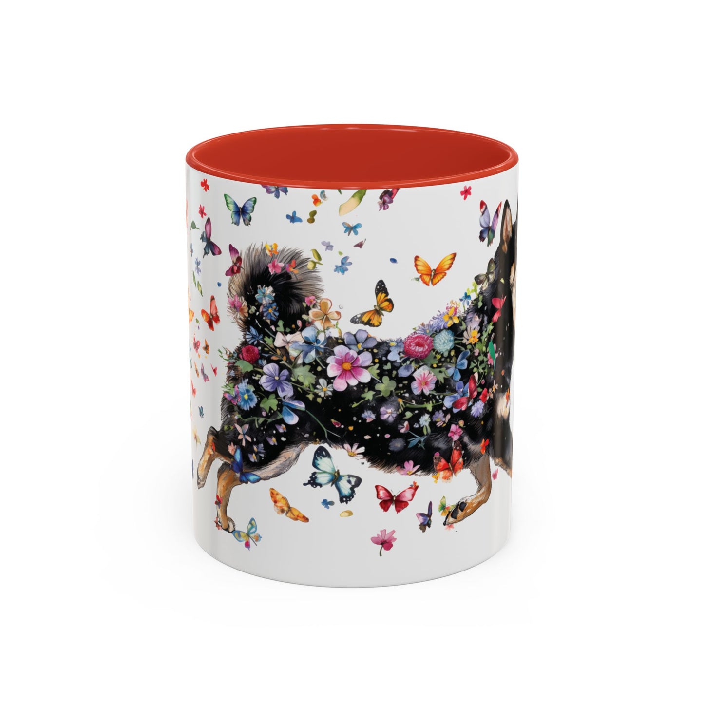 Shiba Inu #2 Personalized Accent Mugs, 11oz