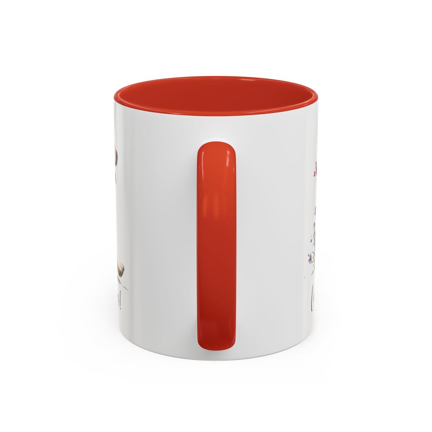 Cream Golden Retriever “Live like the gate was left open" Accent Mugs, 11oz
