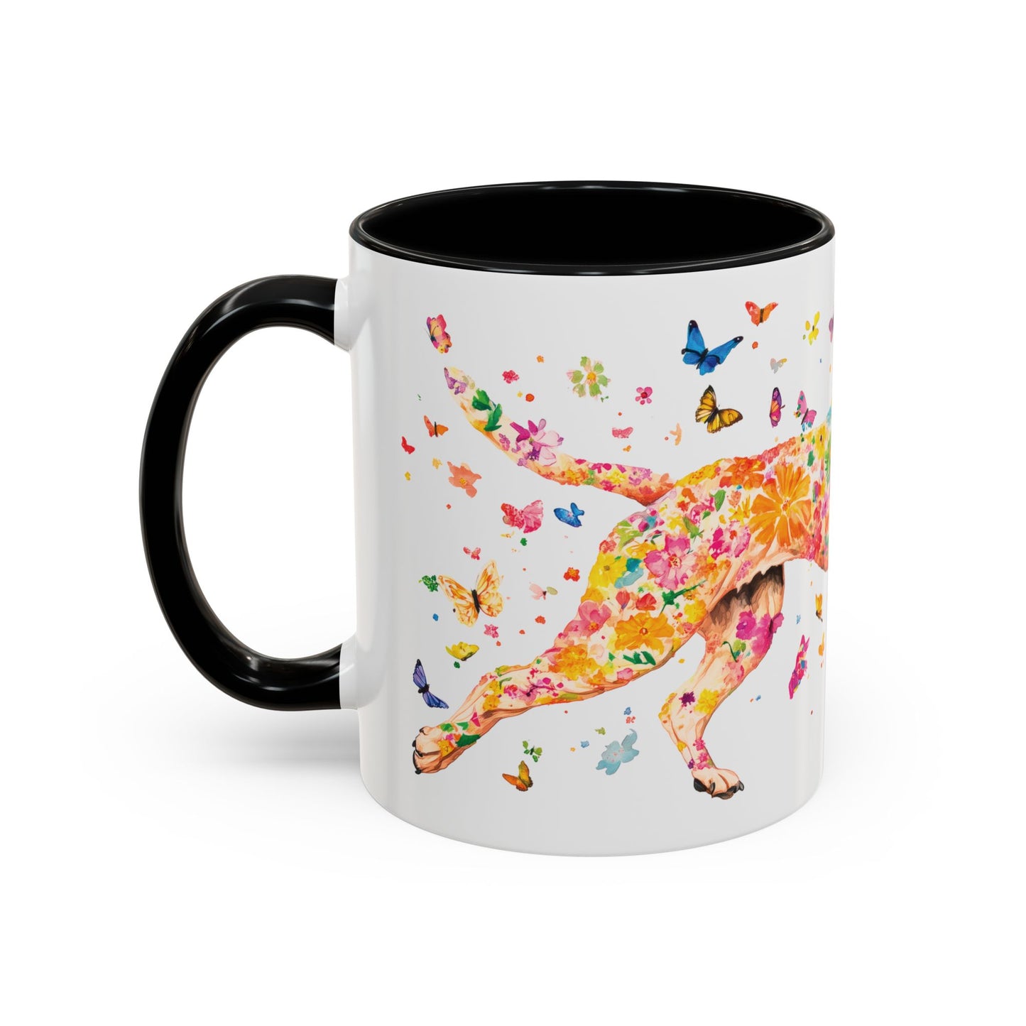 Black Mouth Cur Personalized Accent Mugs, 11oz