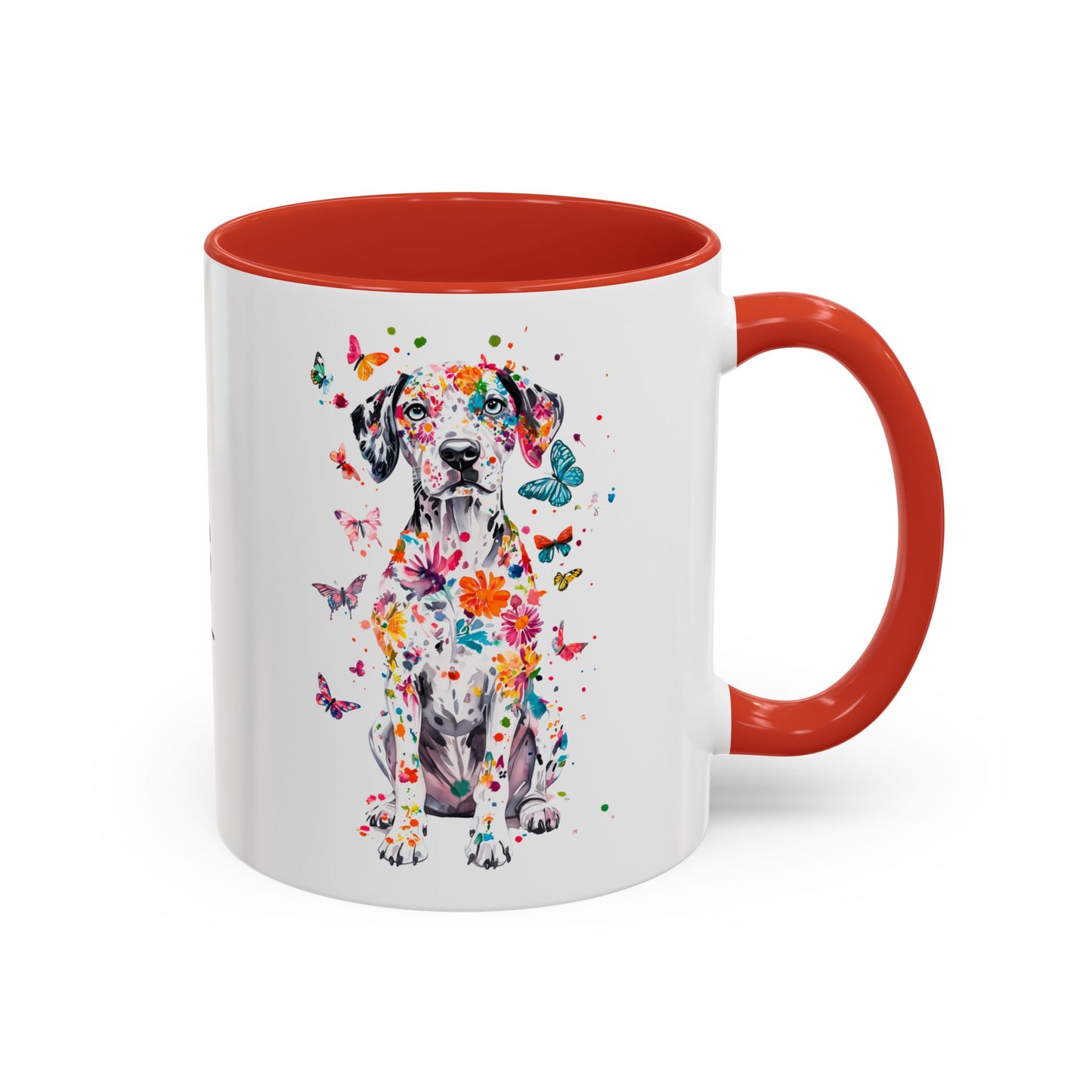 Dalmatian Personalized Colorful Accent Mugs, 11oz