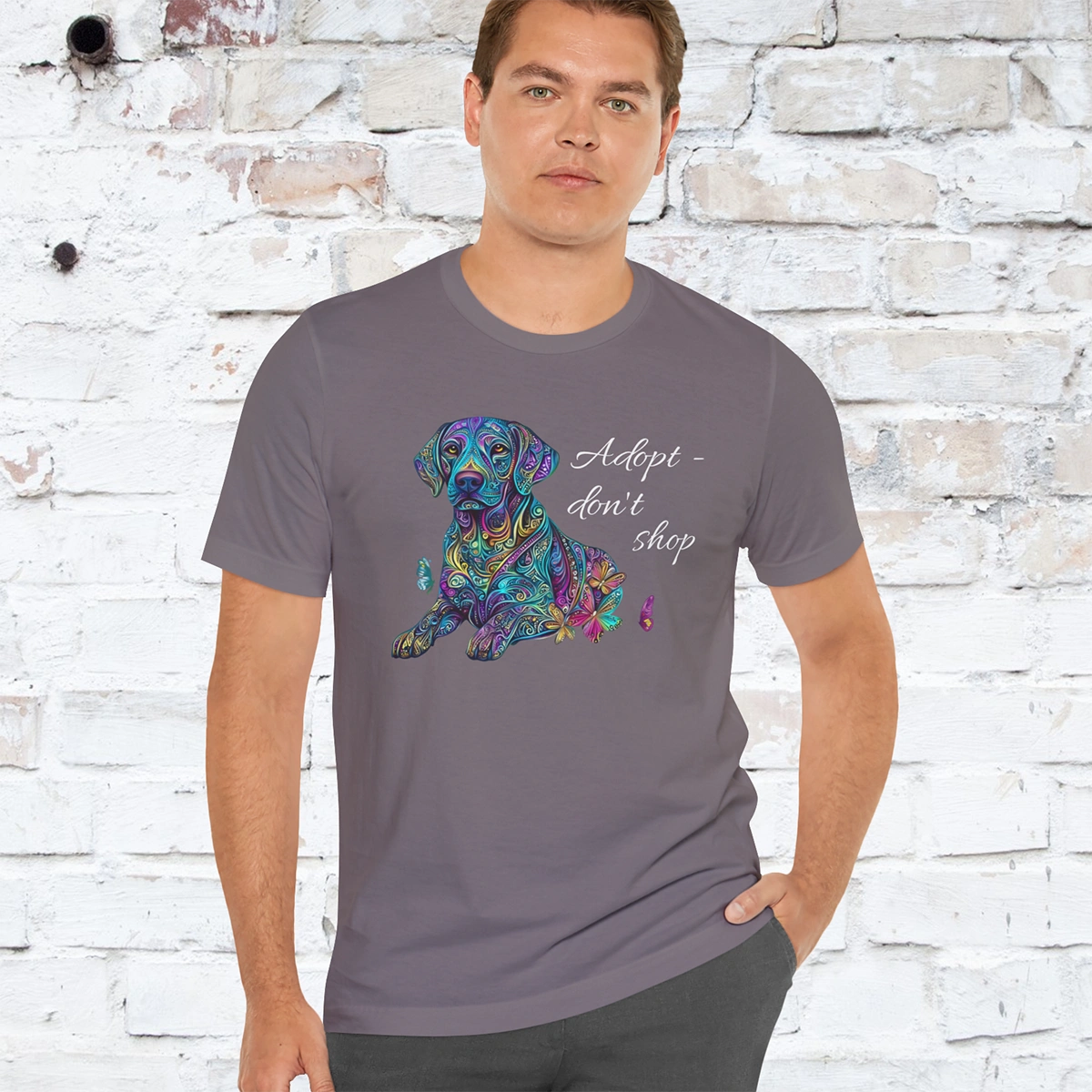 Adopt Dont Shop, dog T shirt