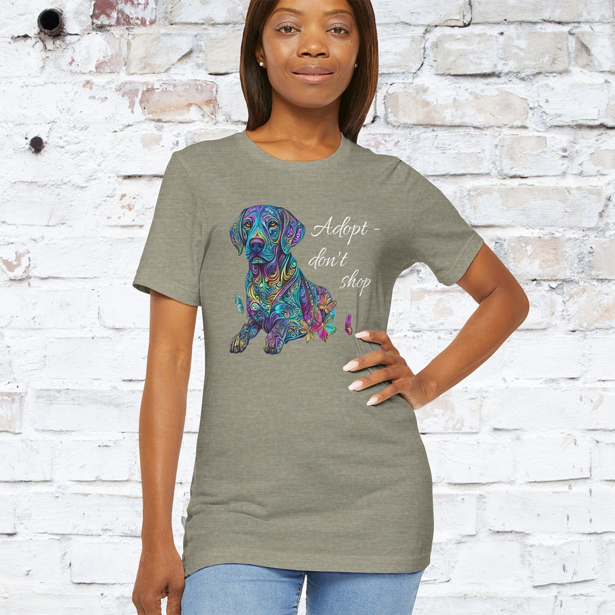 Adopt Dont Shop, dog T shirt