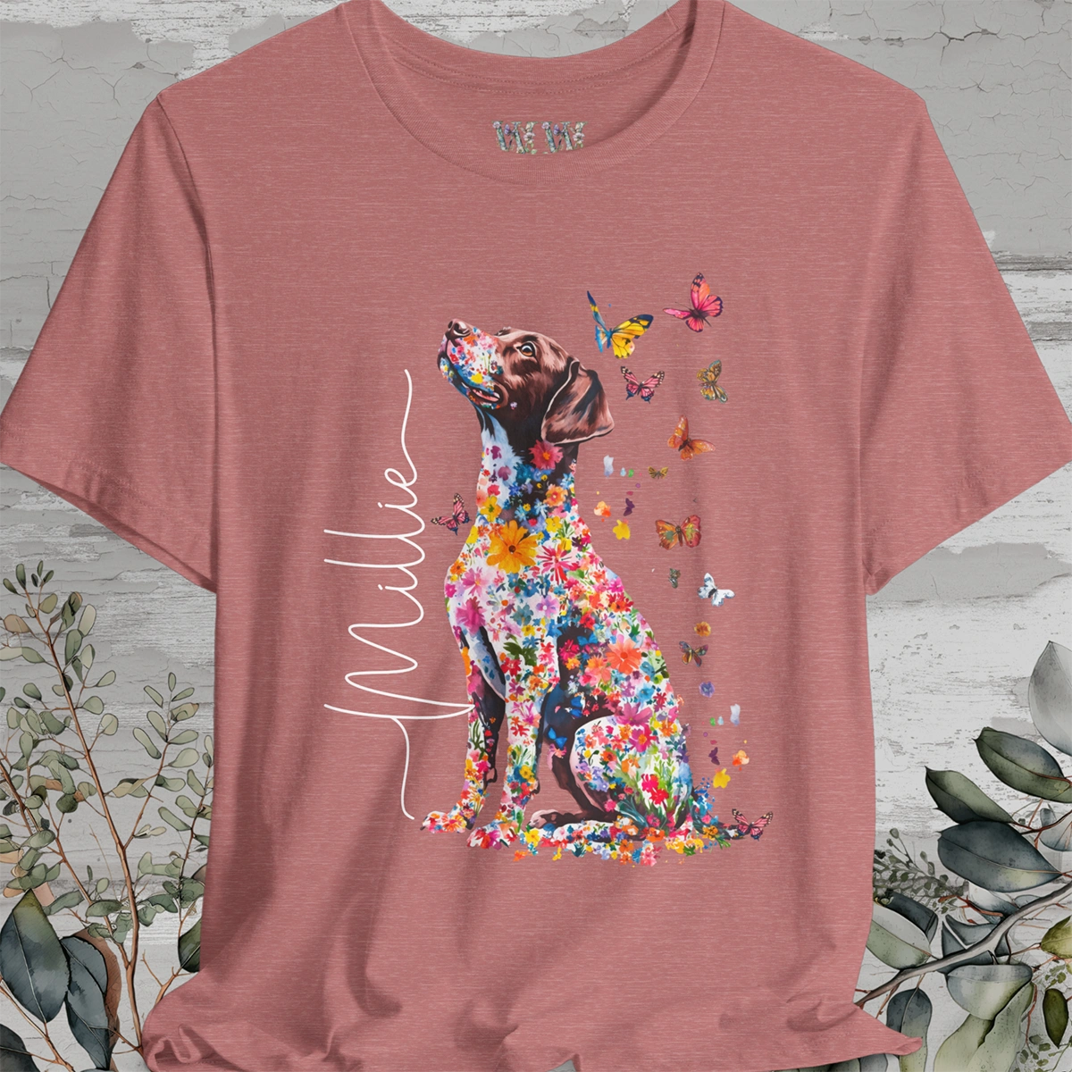 American Brittany #4 Floral Personalized T shirt