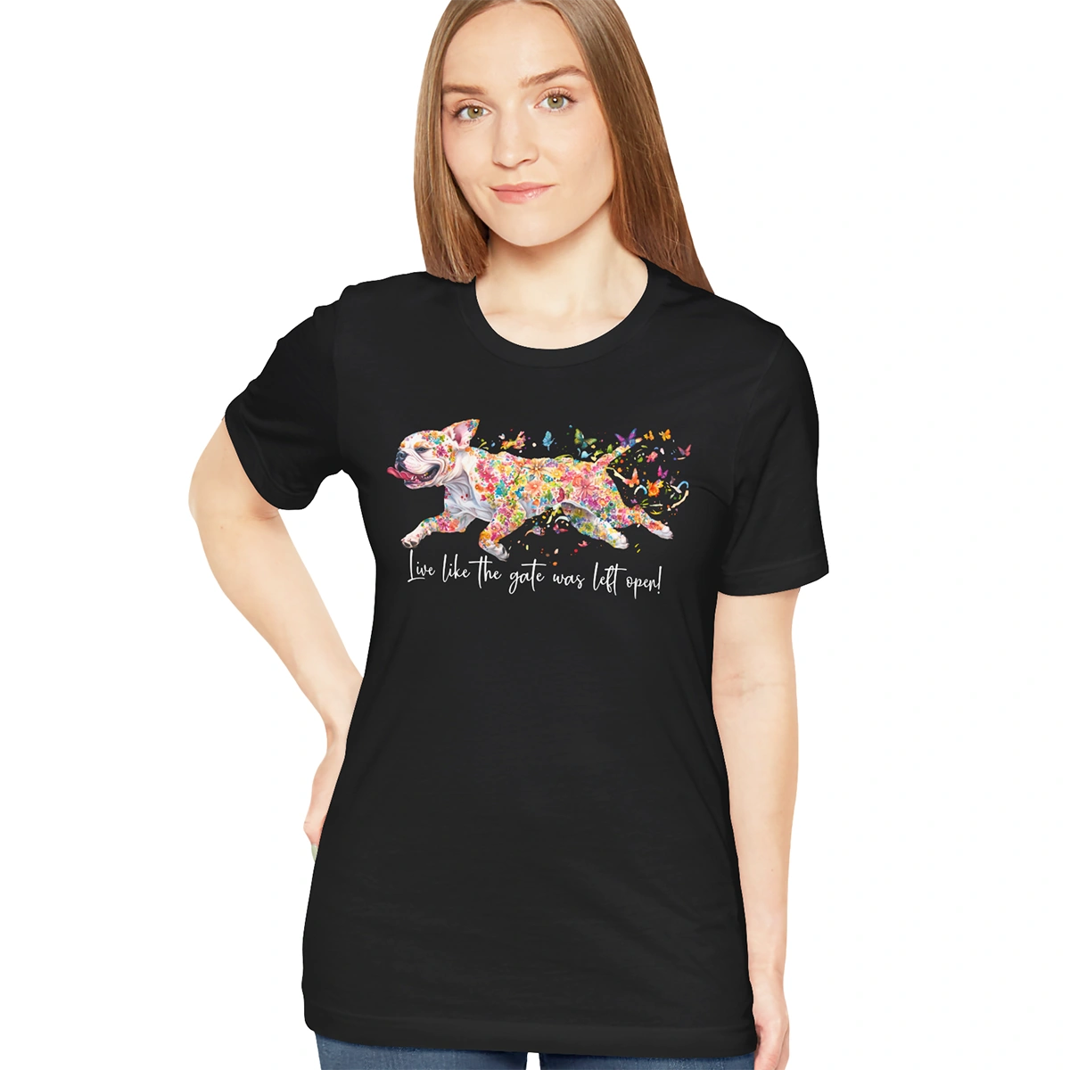 American Bulldog - Live like the gate was left open T shirt