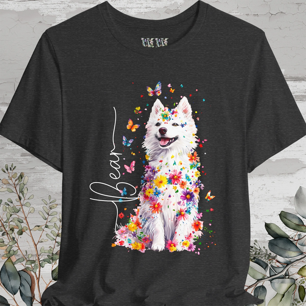 American Eskimo #1 Floral Personalized T shirt