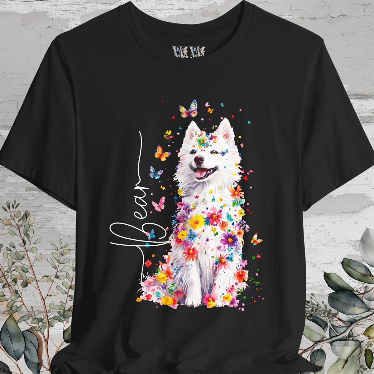 American Eskimo #1 Floral Personalized T shirt