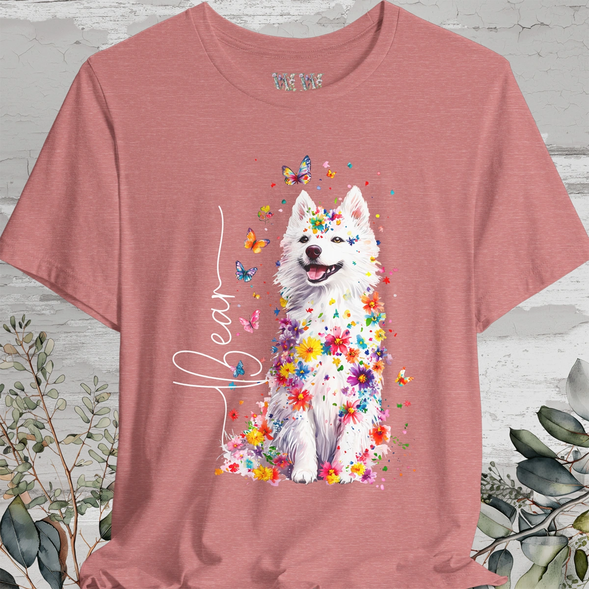 American Eskimo #1 Floral Personalized T shirt