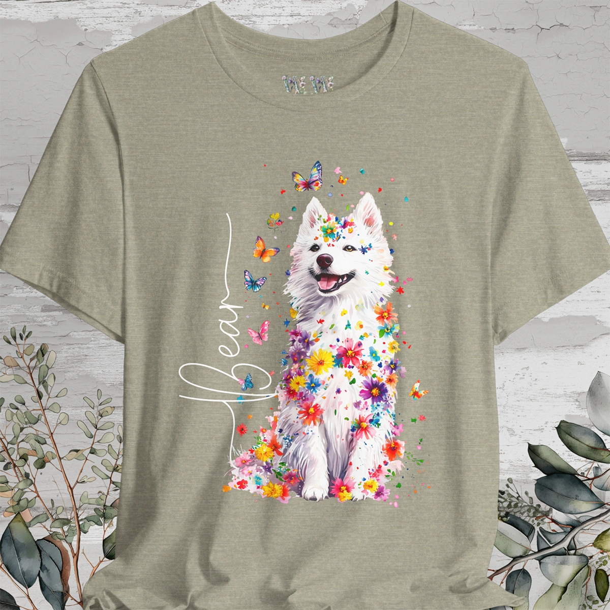 American Eskimo #1 Floral Personalized T shirt