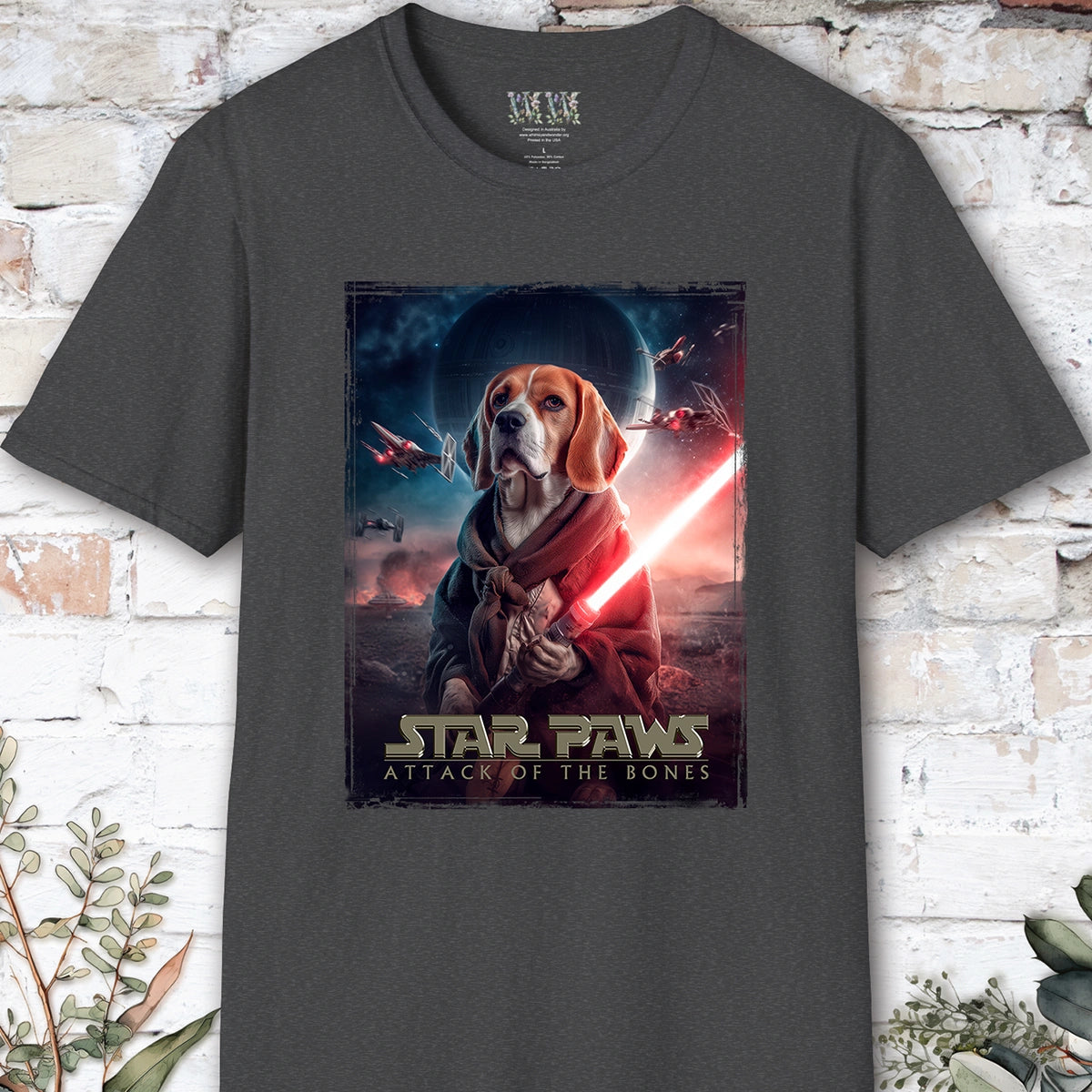 Beagle Star Paws Unisex T shirt