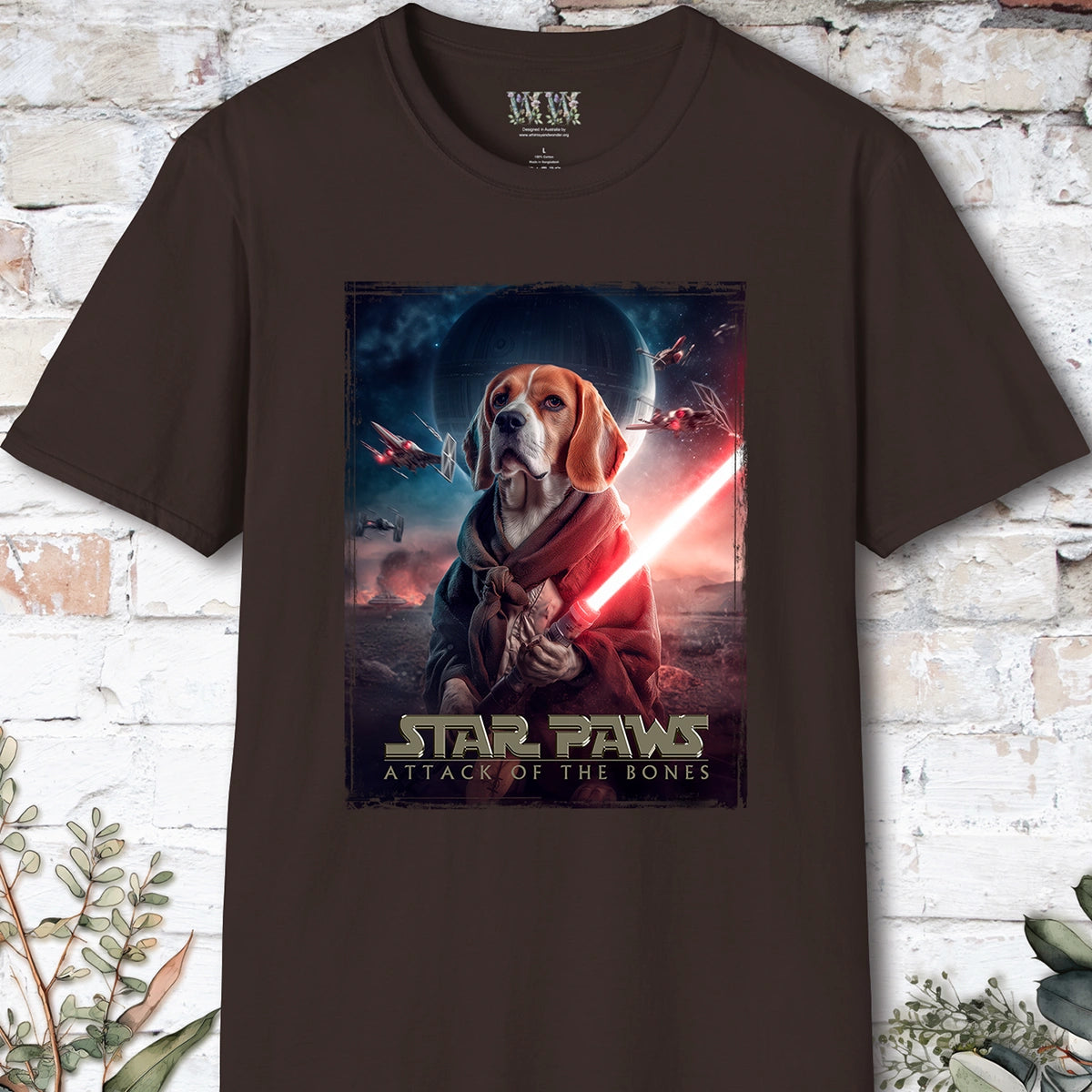 Beagle Star Paws Unisex T shirt