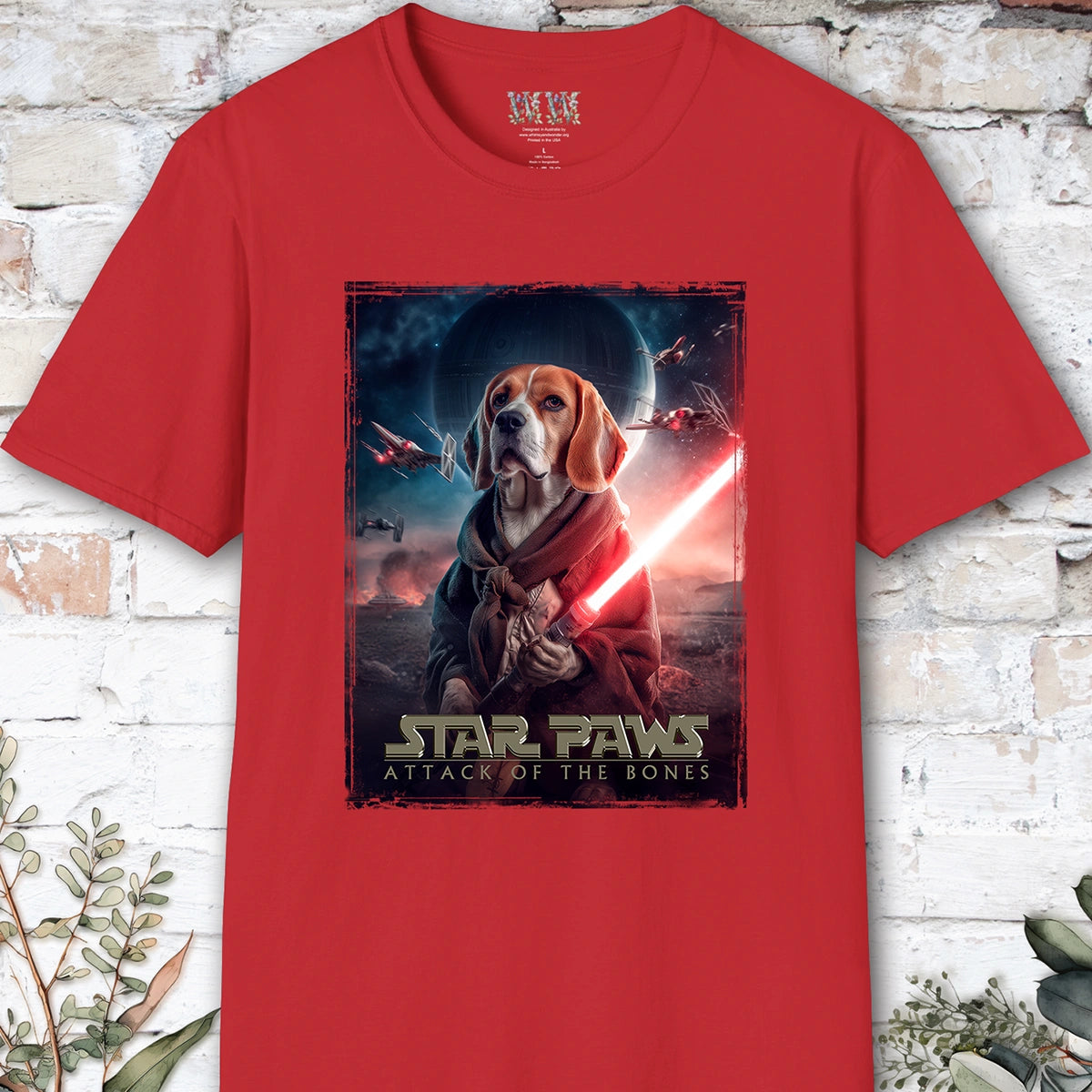 Beagle Star Paws Unisex T shirt