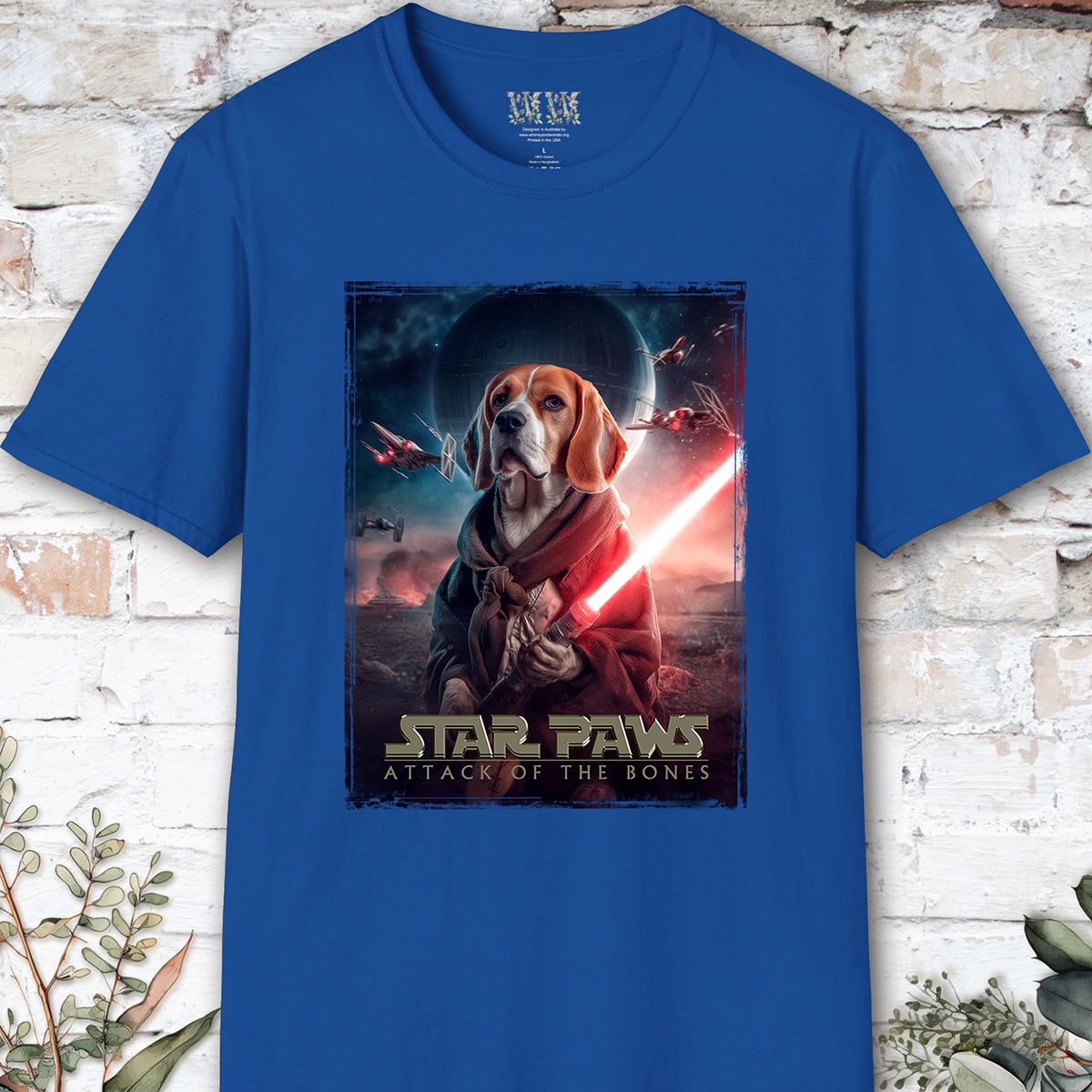 Beagle Star Paws Unisex T shirt