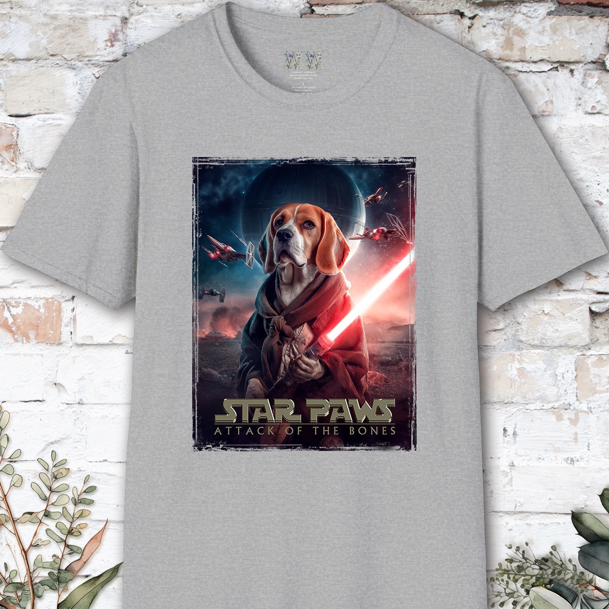 Beagle Star Paws Unisex T shirt