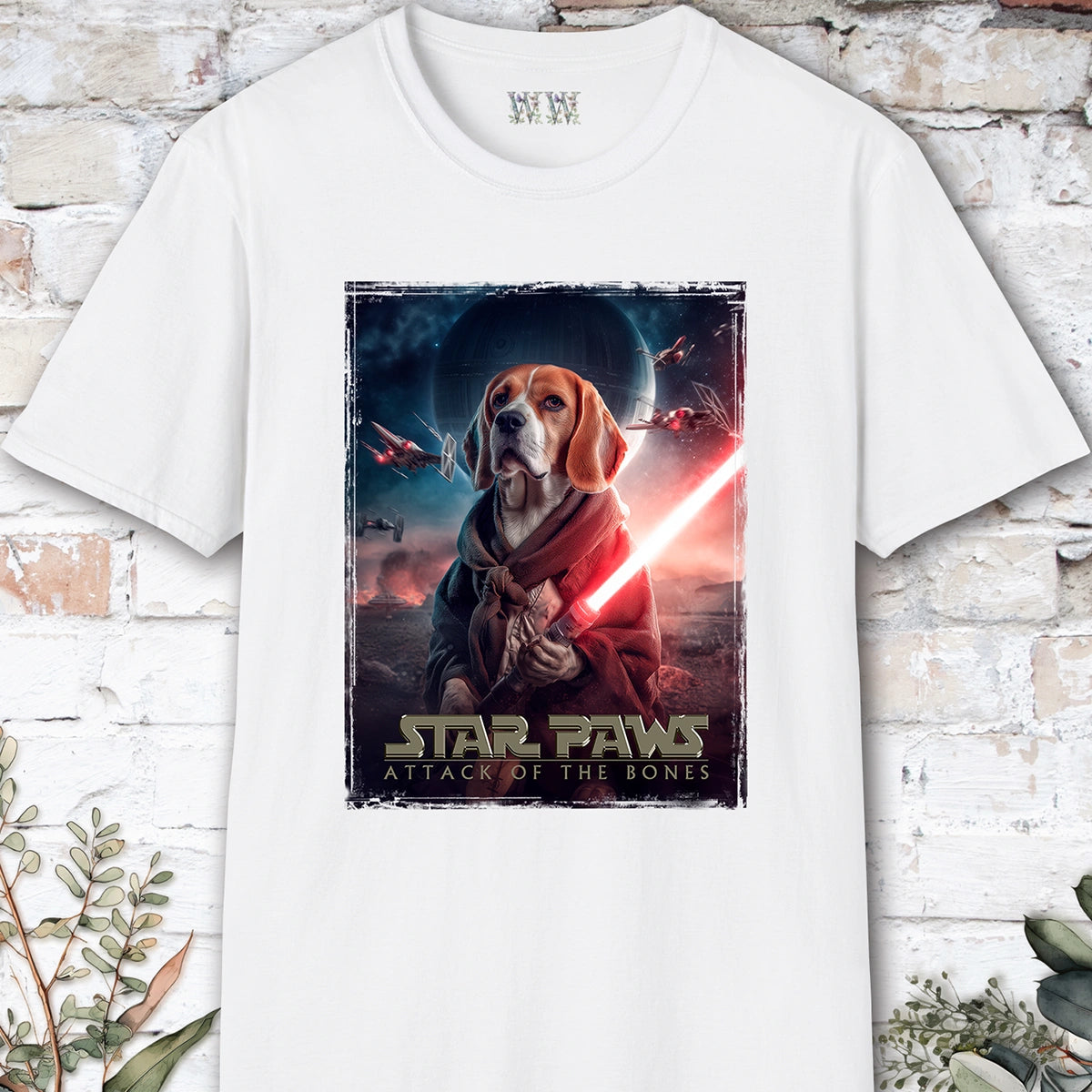 Beagle Star Paws Unisex T shirt